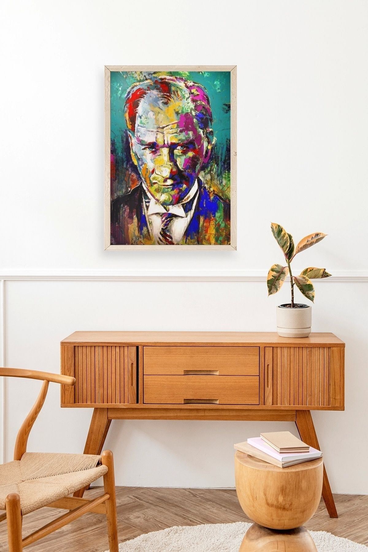 Atatürk Ahşap Çerçeveli Tablo 50 x 70