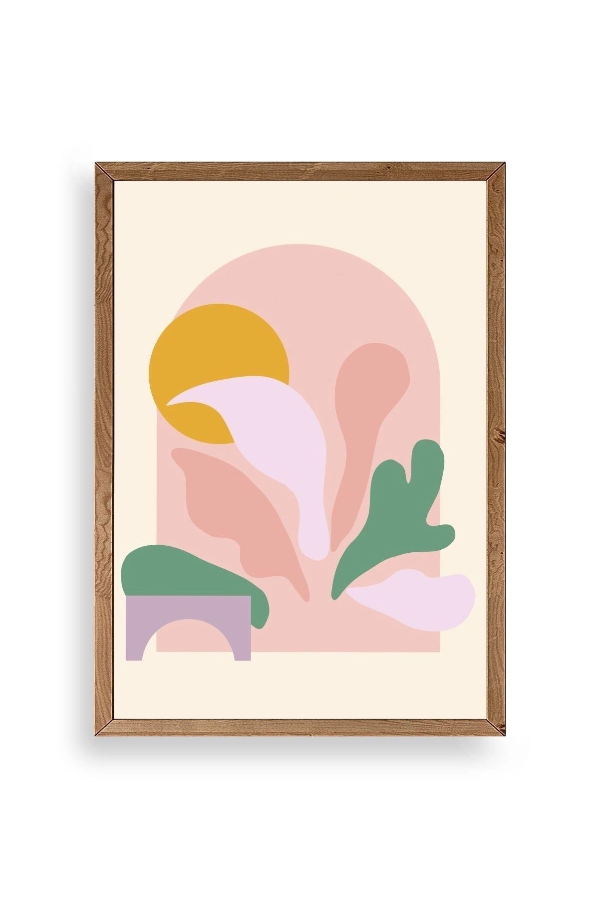 Modern Ahşap Çerçeveli Tablo 23 x 30