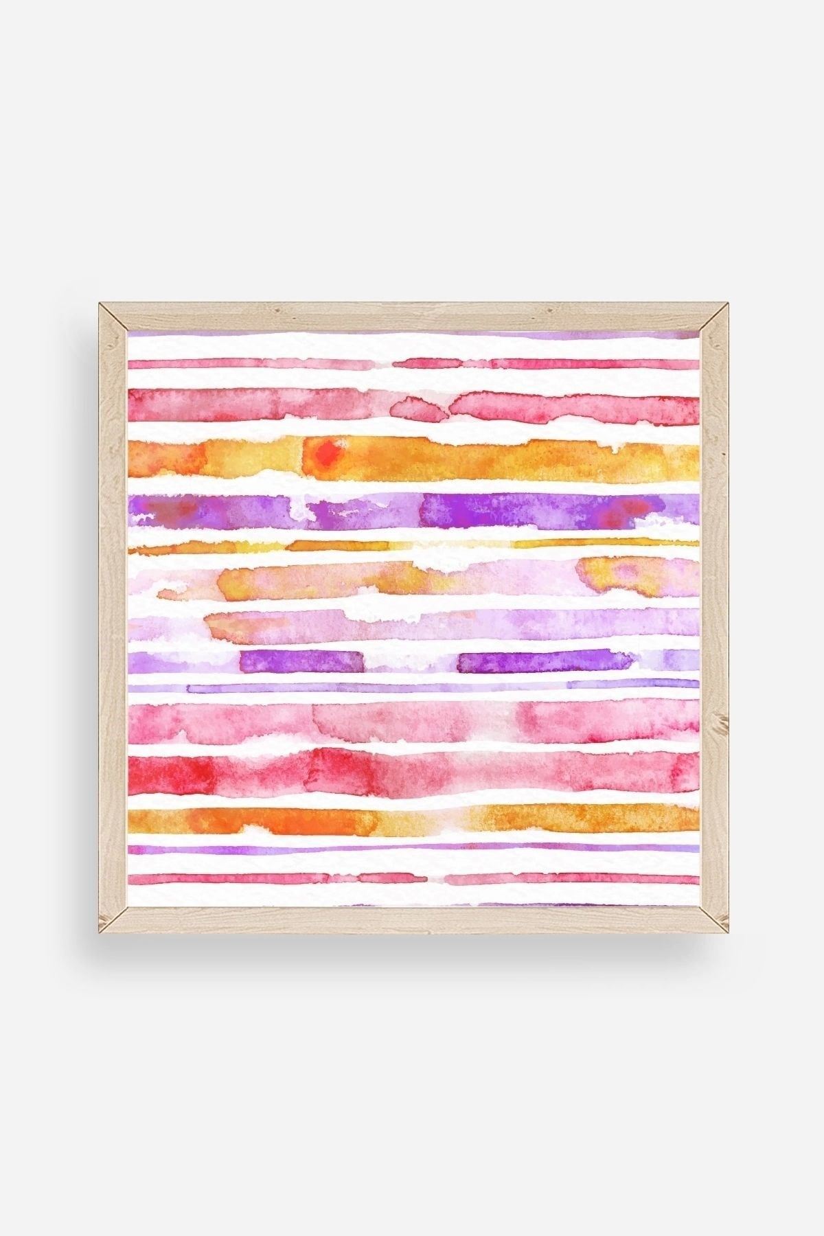 Modern Ahşap Çerçeveli Tablo 50 x 50