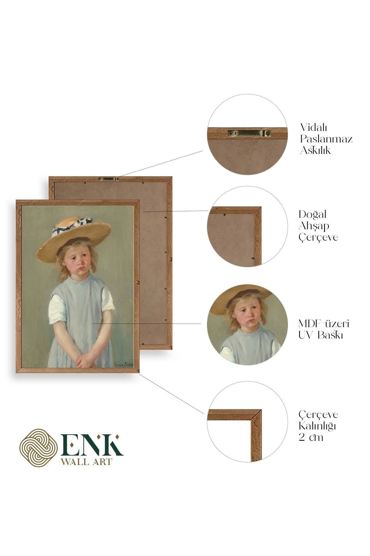 Cassatt Ahşap Çerçeveli Tablo 30 x 42