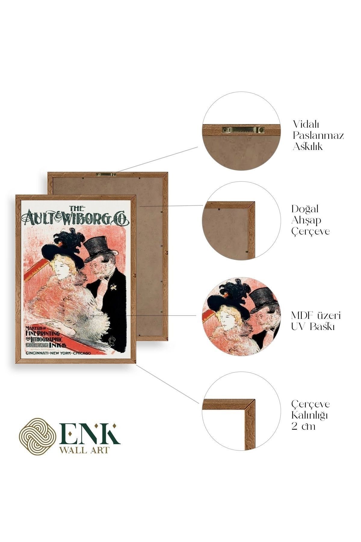 Ault Wiborg Ahşap Çerçeveli Tablo 50 x 70