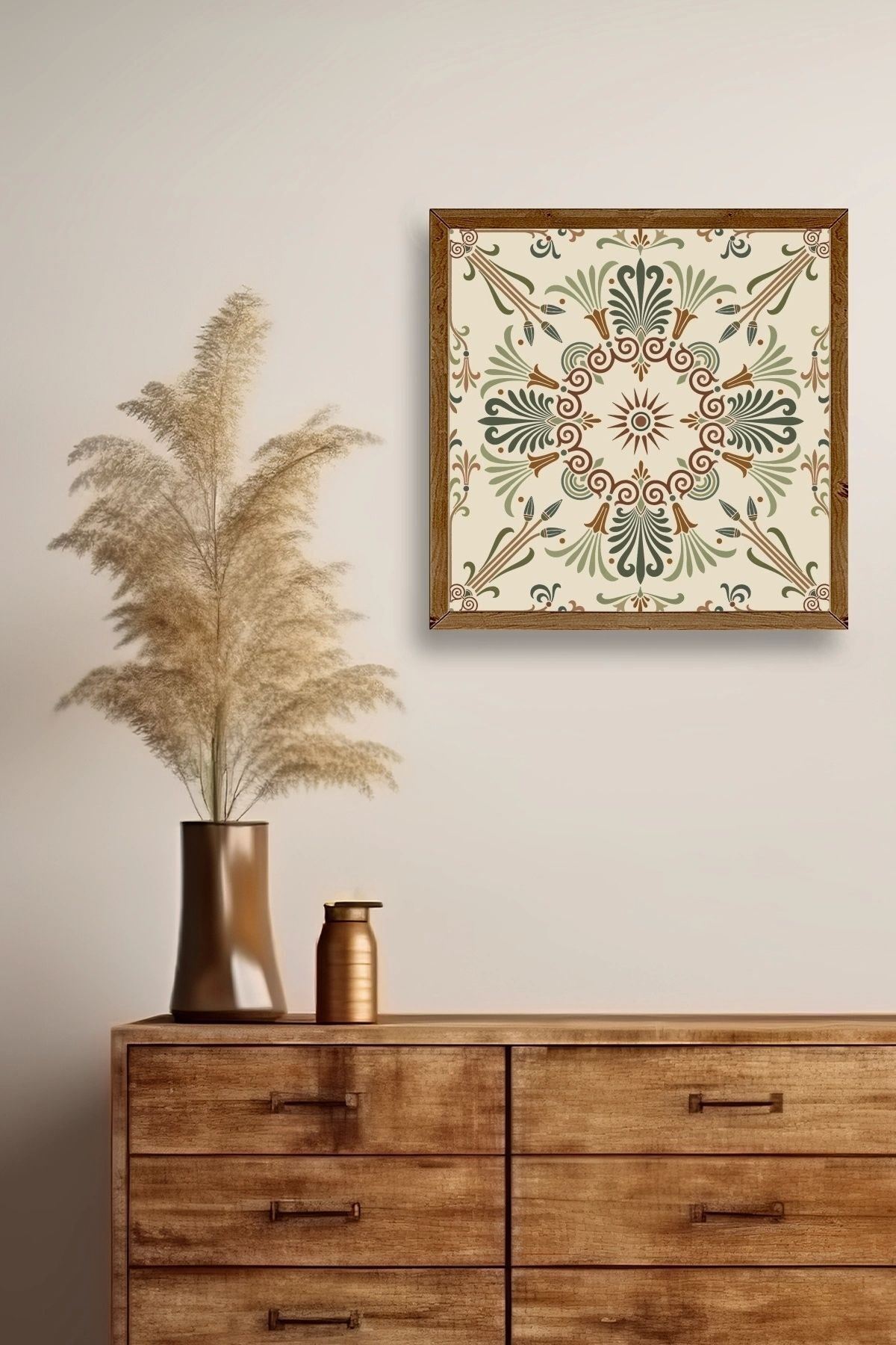 Motif Ahşap Çerçeveli Tablo 50 x 50