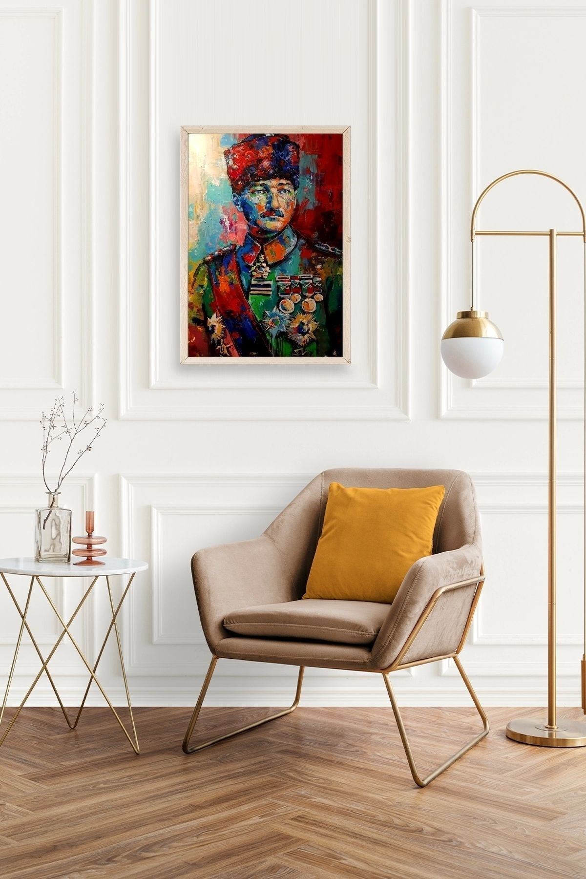 Atatürk Ahşap Çerçeveli Tablo 50 x 70