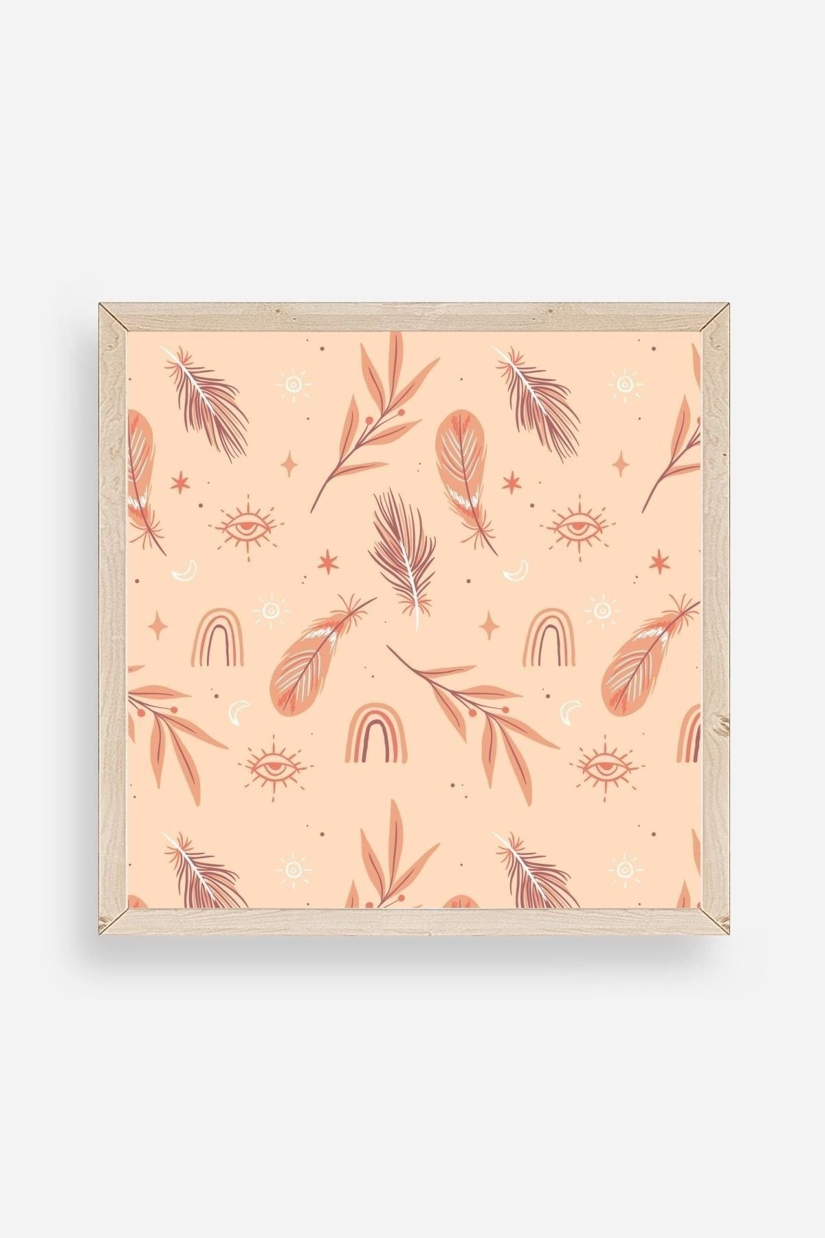 Tüy Ahşap Çerçeveli Tablo 50 x 50