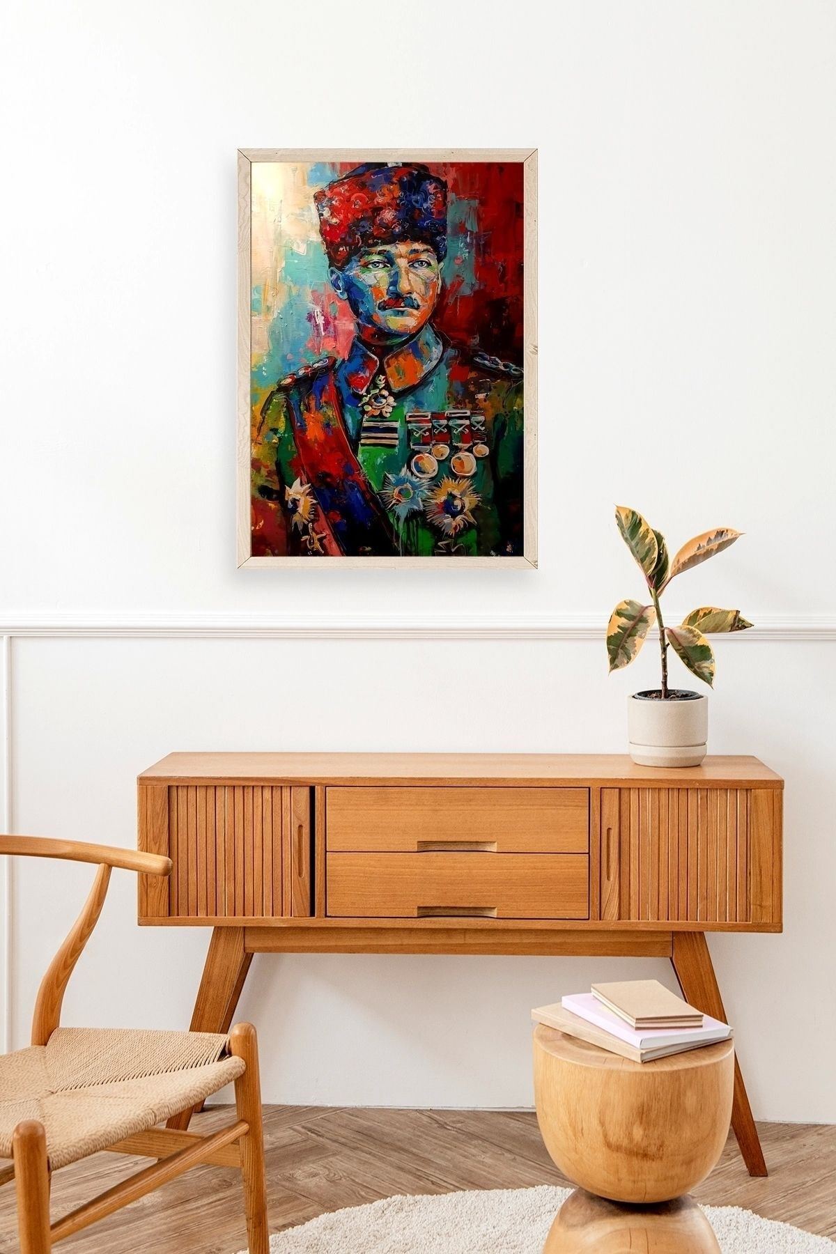 Atatürk Ahşap Çerçeveli Tablo 23 x 30