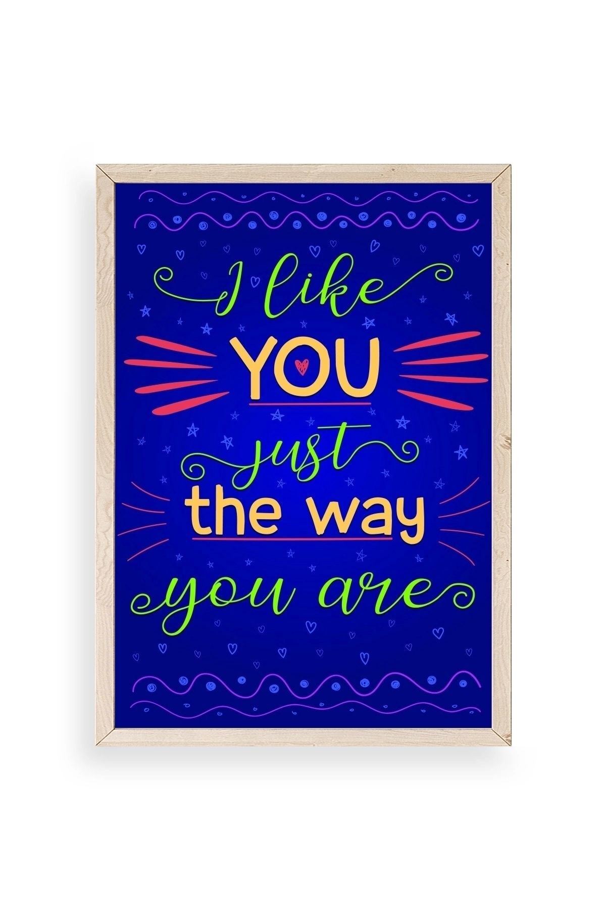 Motto Ahşap Çerçeveli Tablo 50 x 70