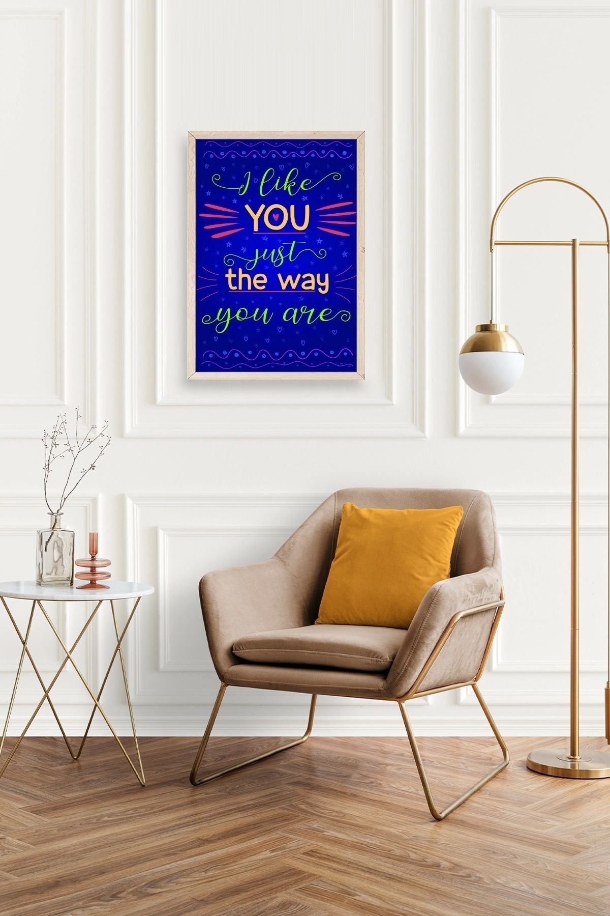 Motto Ahşap Çerçeveli Tablo 50 x 70