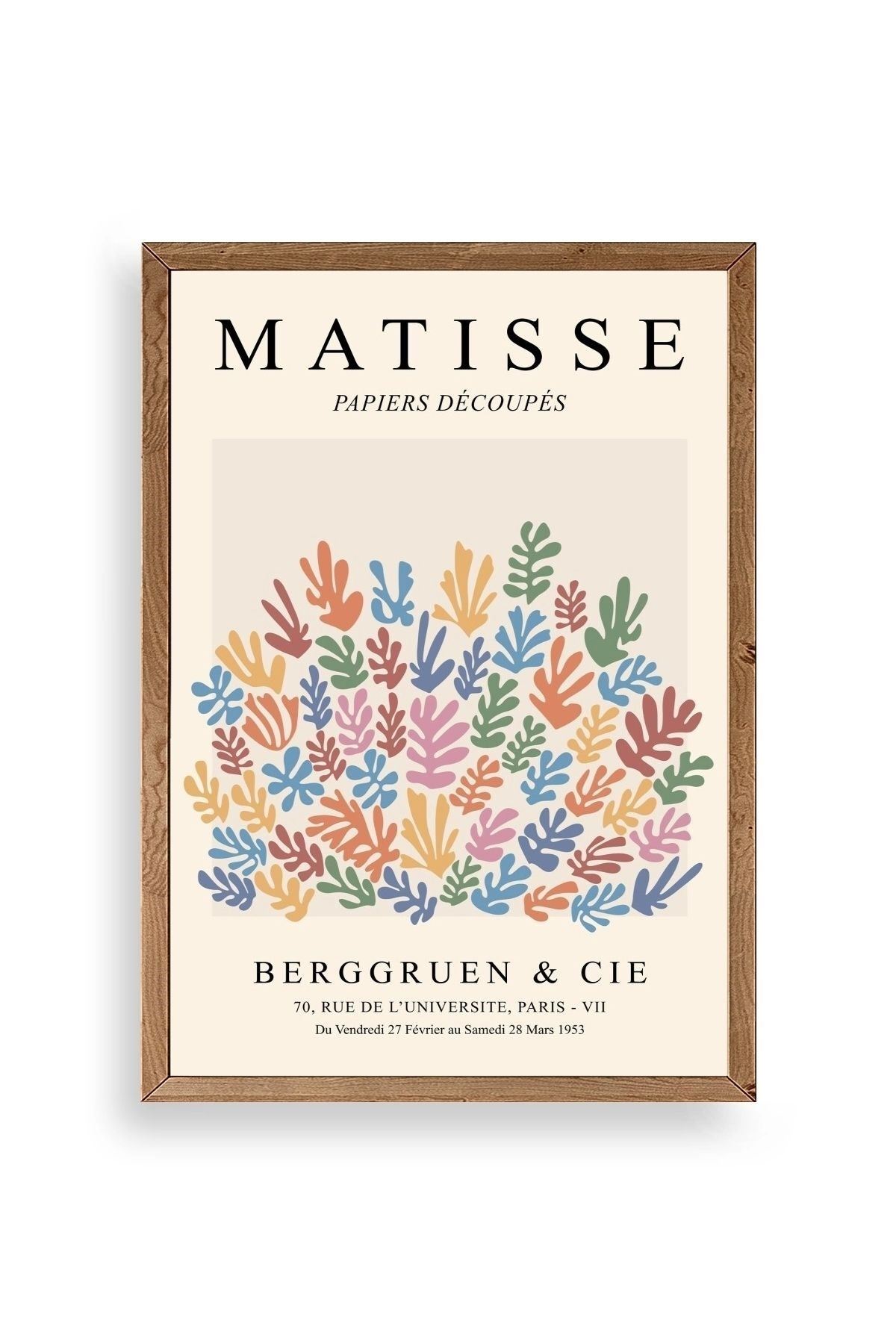 Henri Matisse Ahşap Çerçeveli Tablo 23 x 30