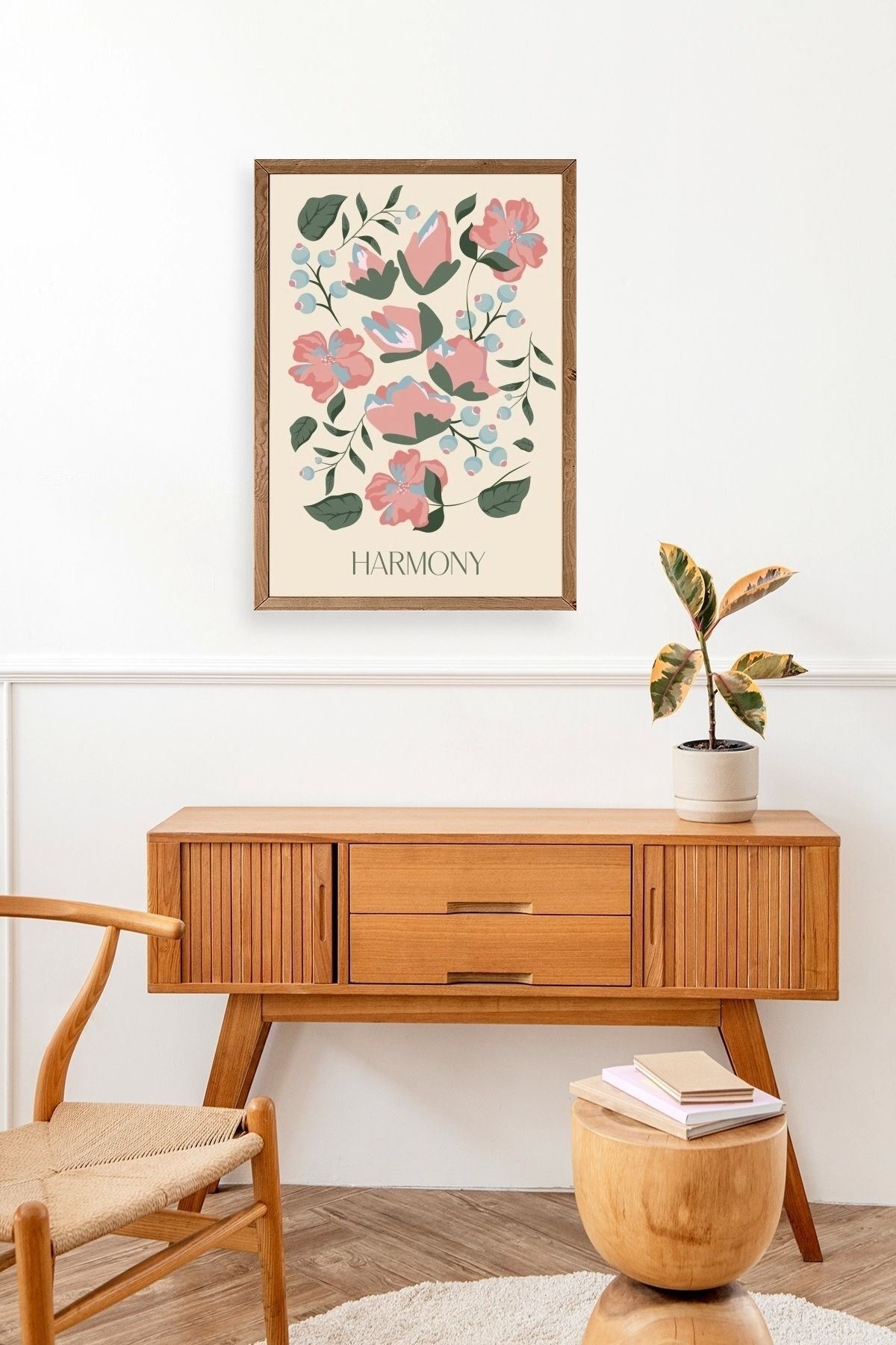 Harmony Ahşap Çerçeveli Tablo 17 x 23