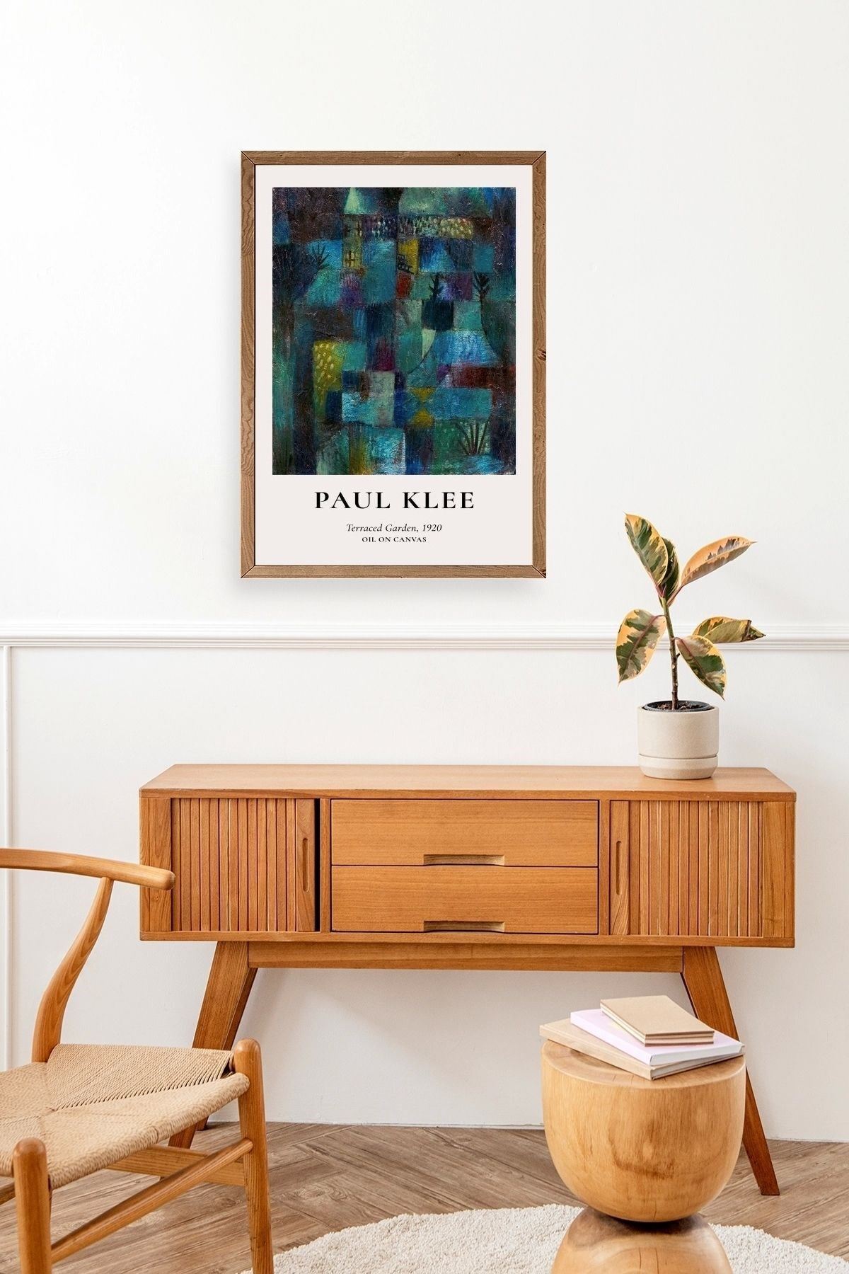 Paul Klee Ahşap Çerçeveli Tablo 17 x 23