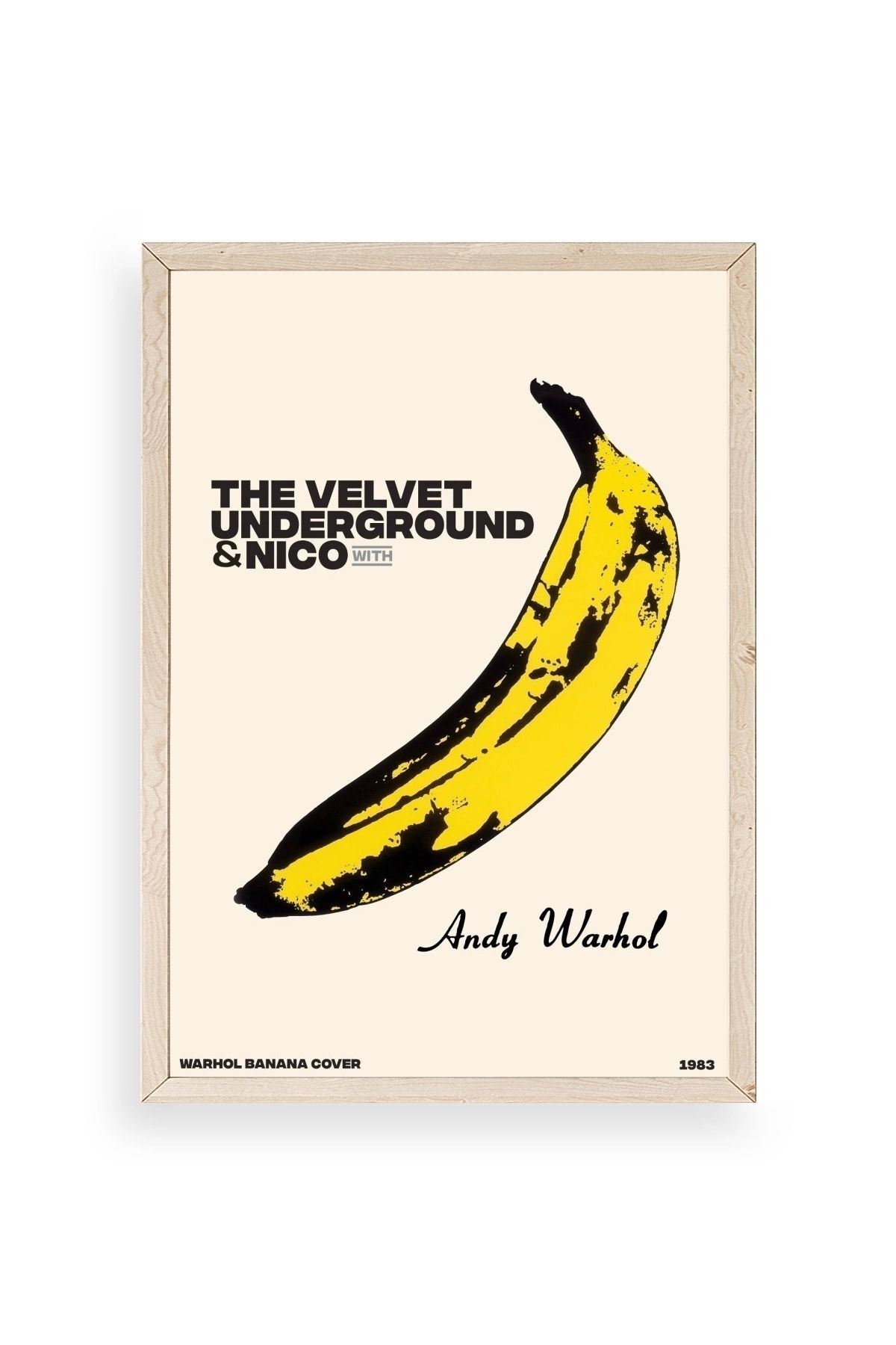 Andy Warhol Ahşap Çerçeveli Tablo 50 x 70