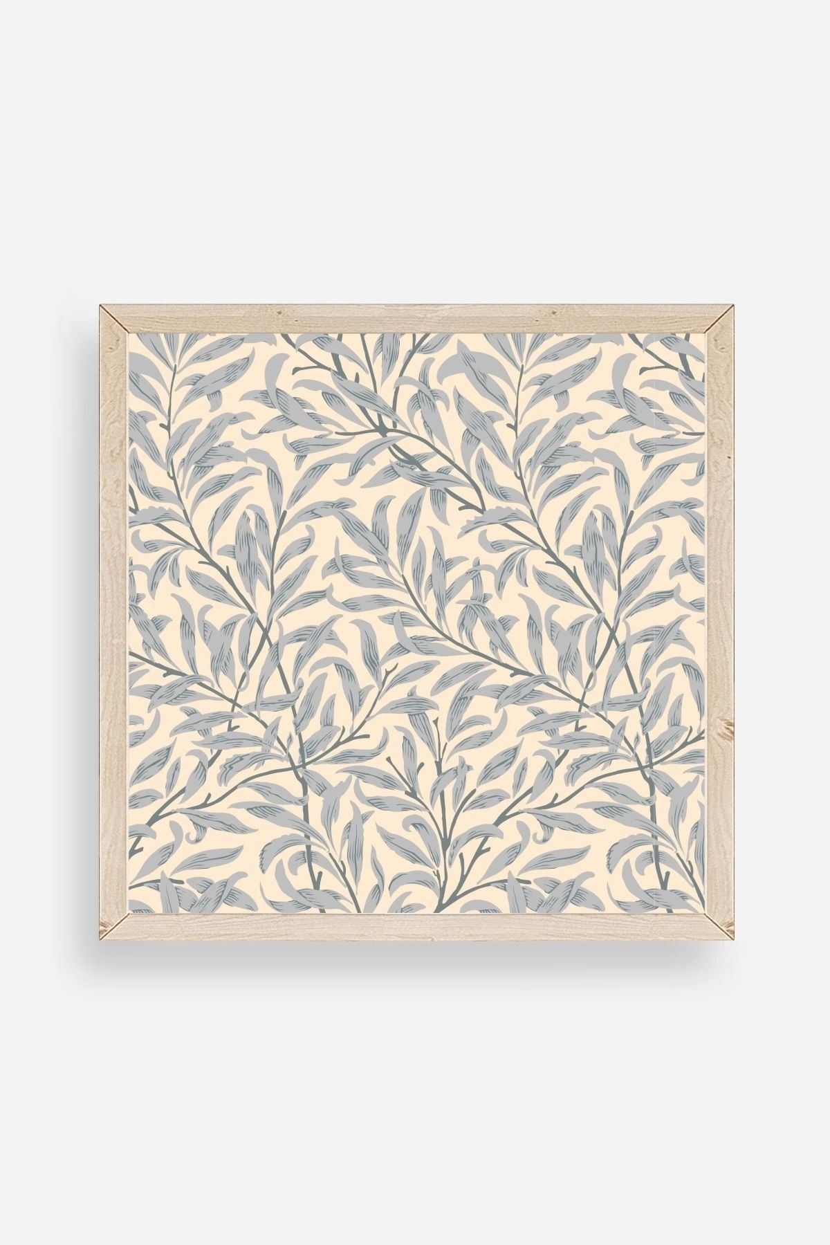 Yaprak Ahşap Çerçeveli Tablo 50 x 50