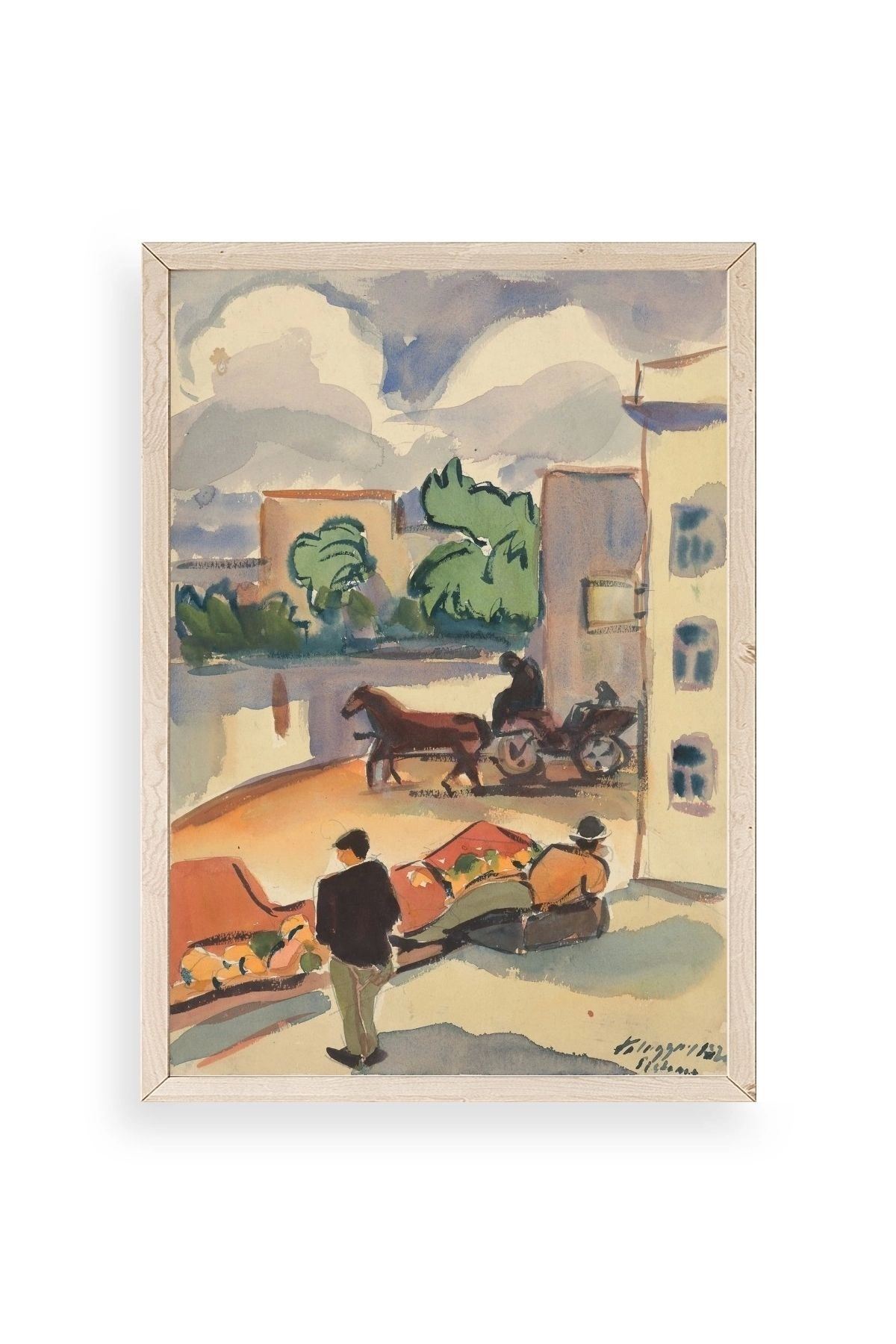 Zolo Palugyay Ahşap Çerçeveli Tablo 50 x 70