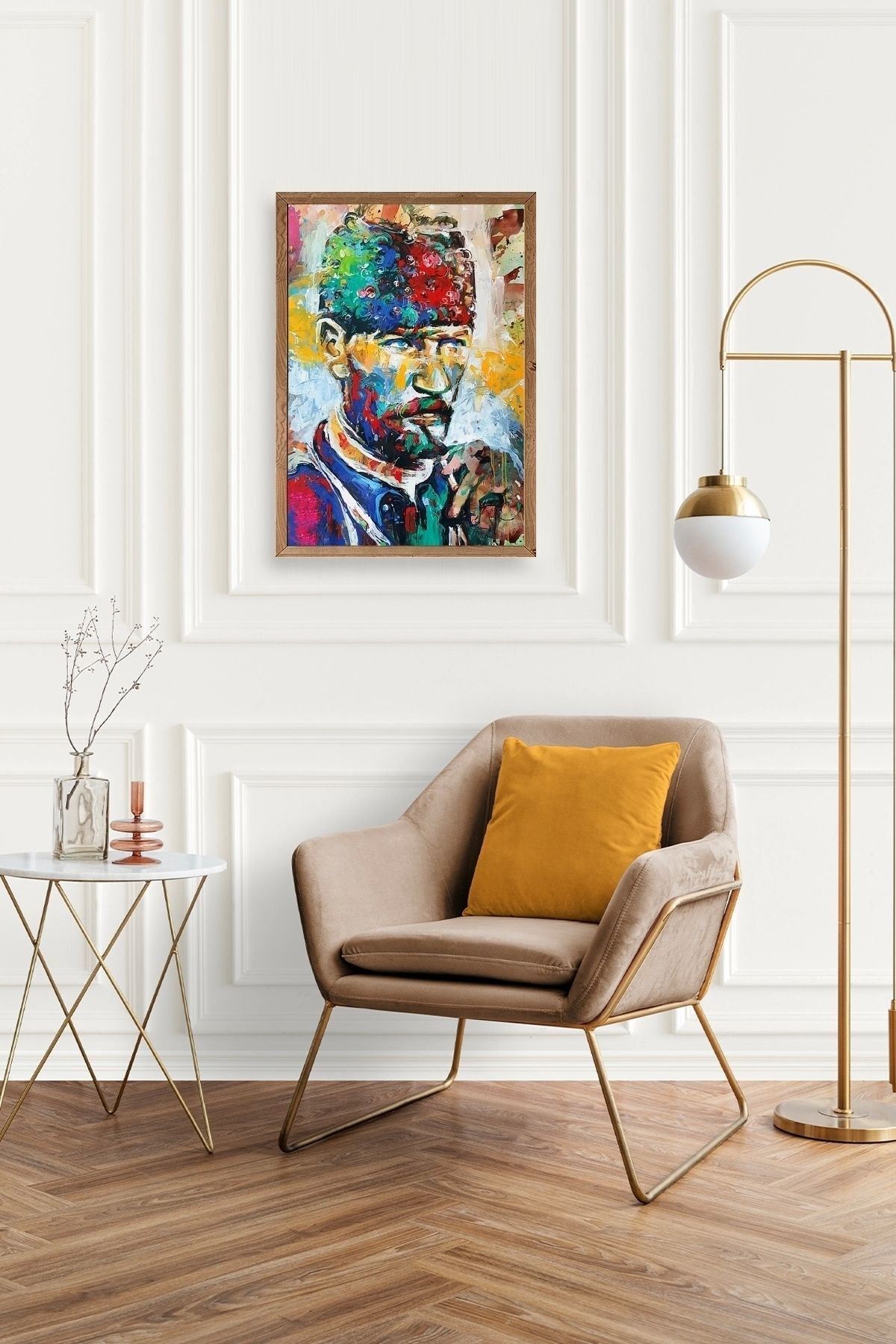 Atatürk Ahşap Çerçeveli Tablo 30 x 42