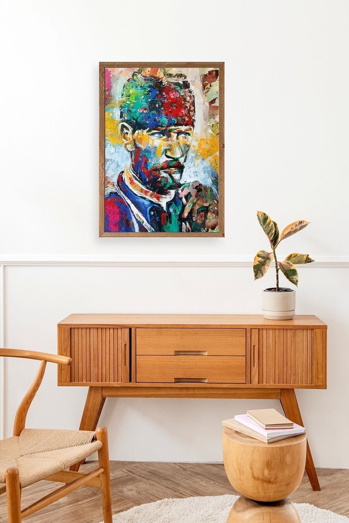 Atatürk Ahşap Çerçeveli Tablo 23 x 30