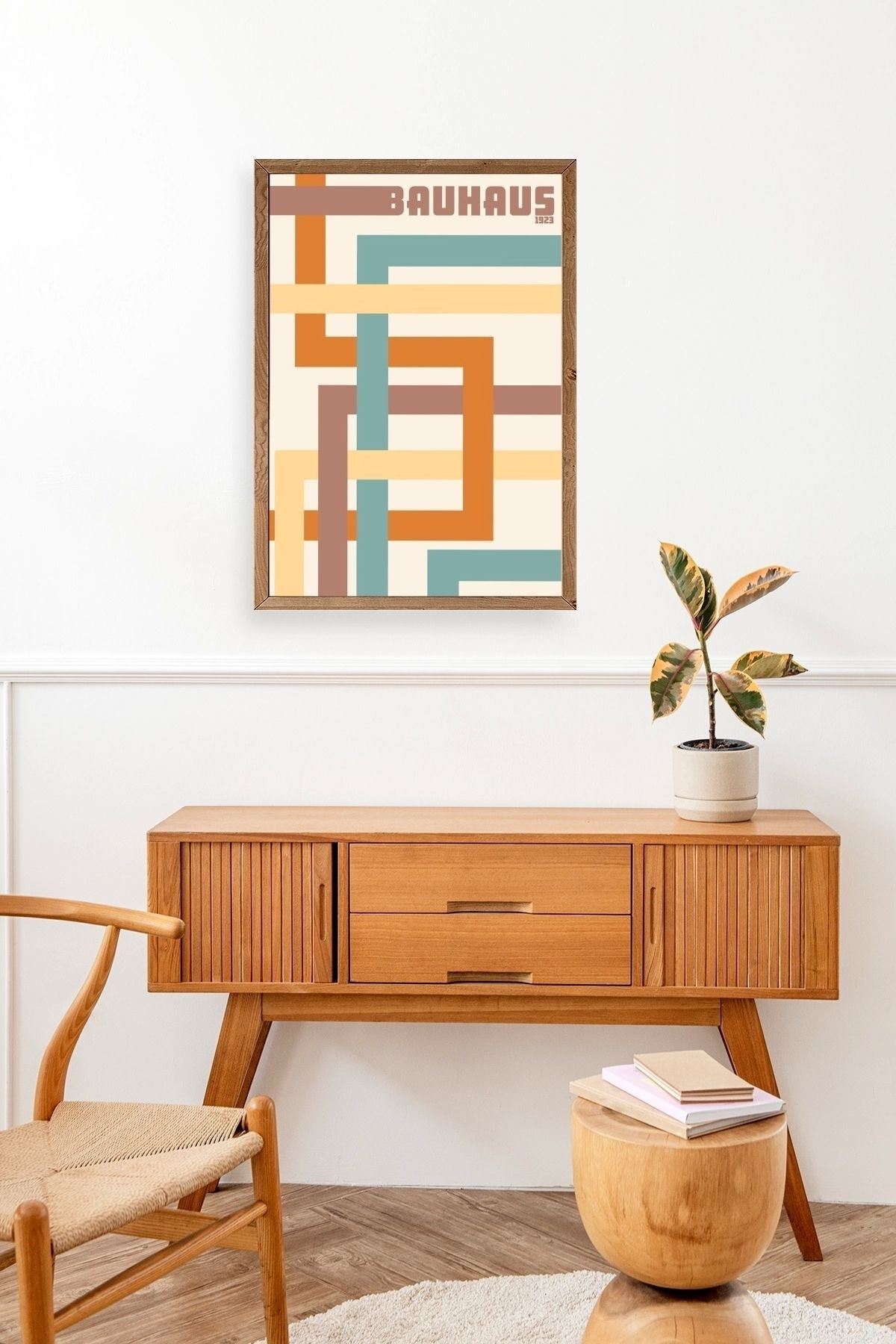 Bauhaus Ahşap Çerçeveli Tablo 50 x 70