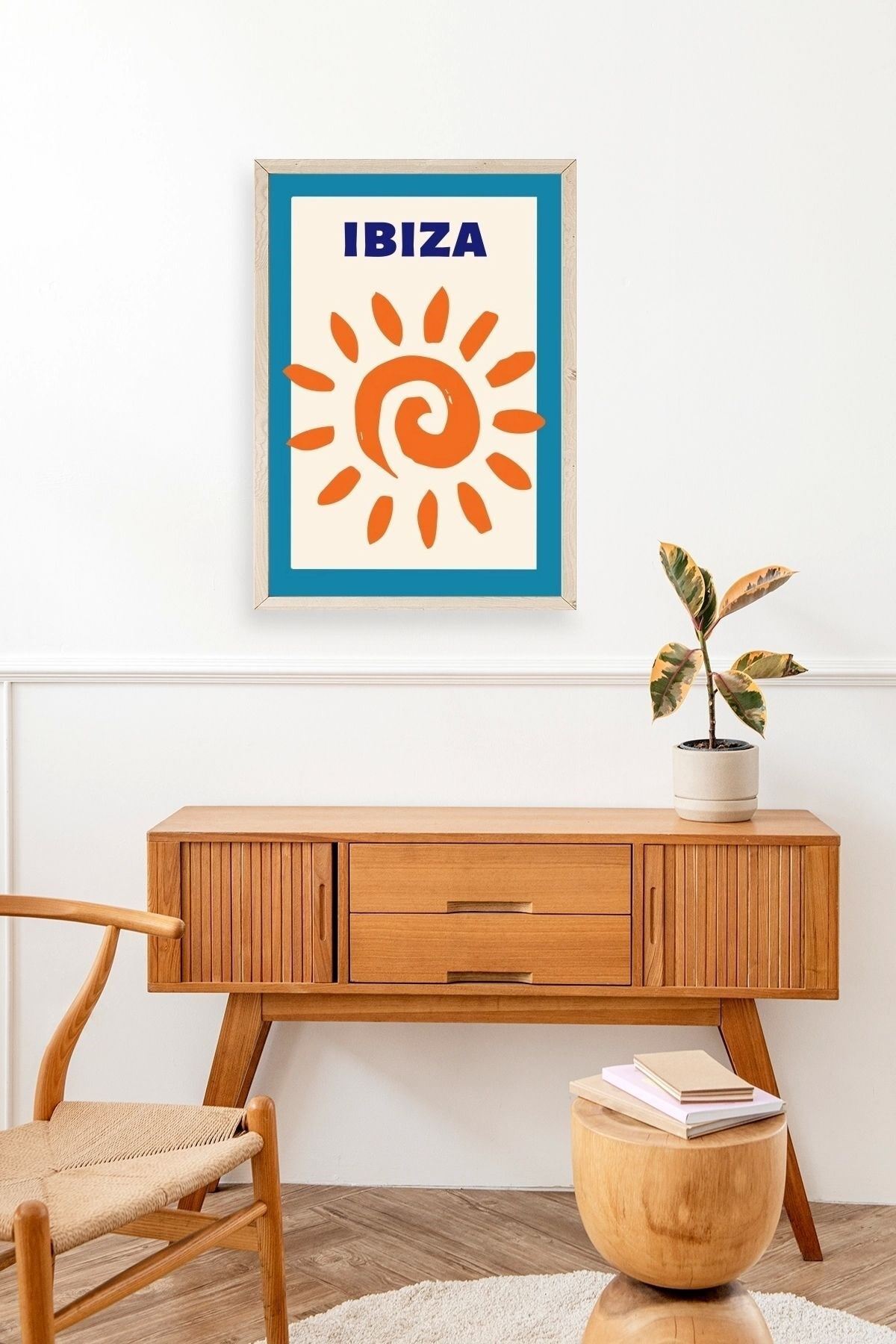 Ibiza Ahşap Çerçeveli Tablo 50 x 70