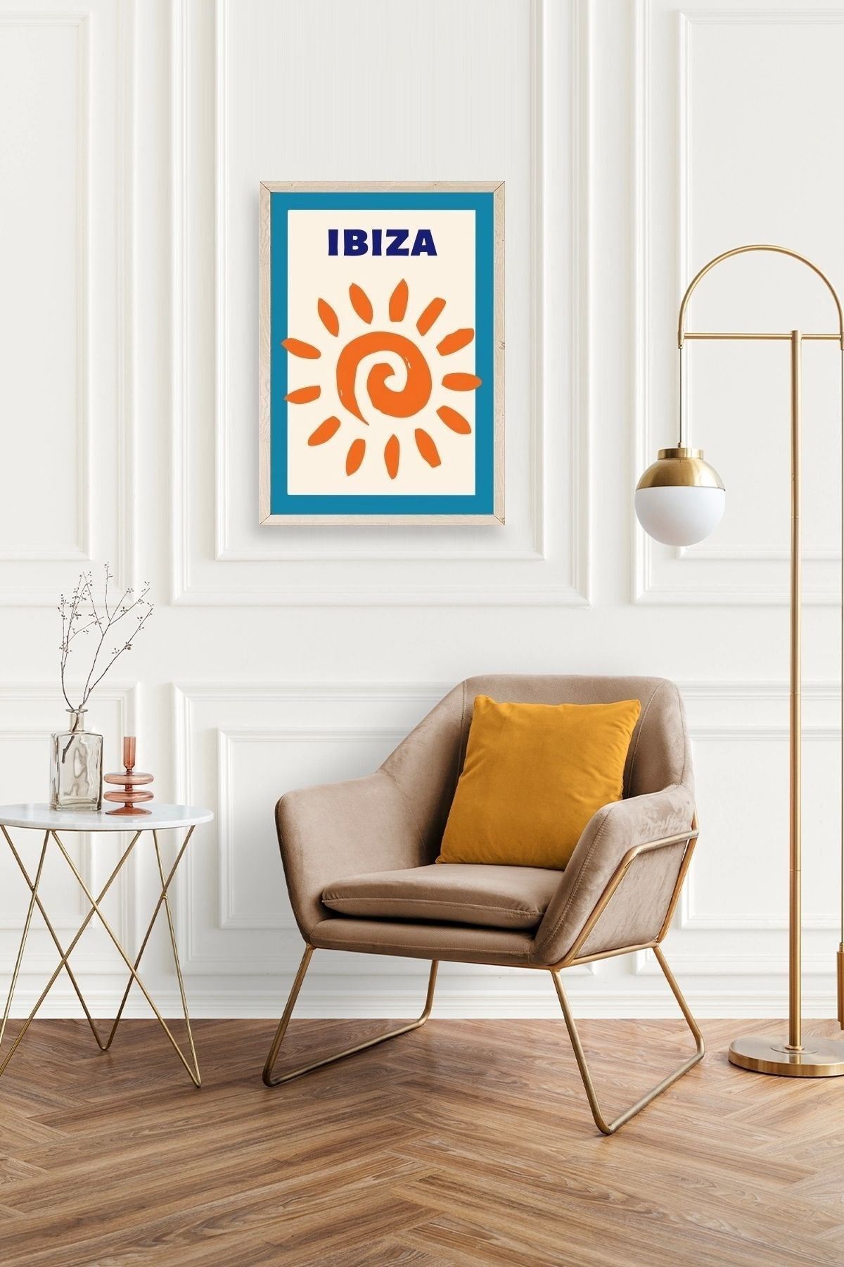 Ibiza Ahşap Çerçeveli Tablo 17 x 23