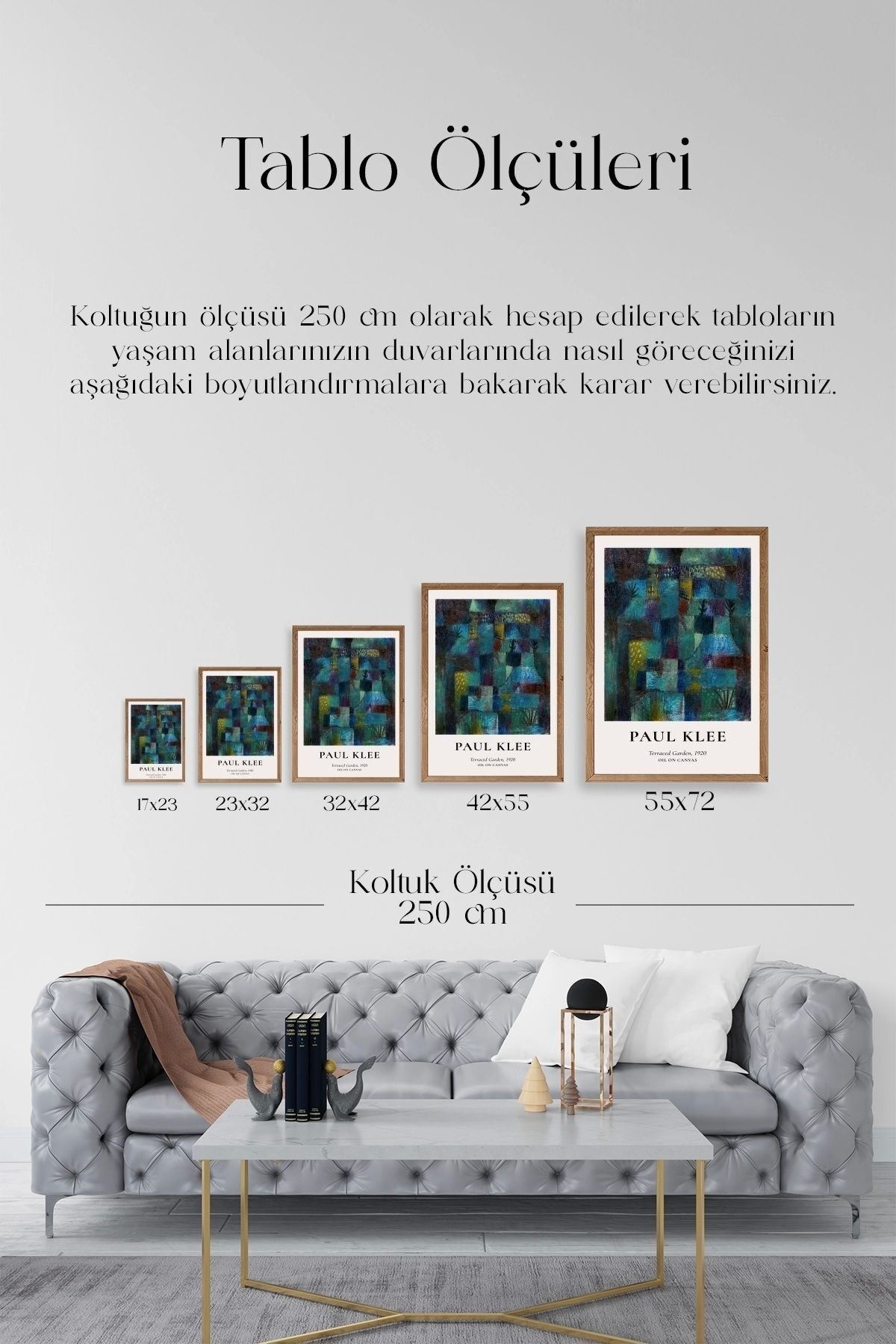 Paul Klee Ahşap Çerçeveli Tablo 50 x 70