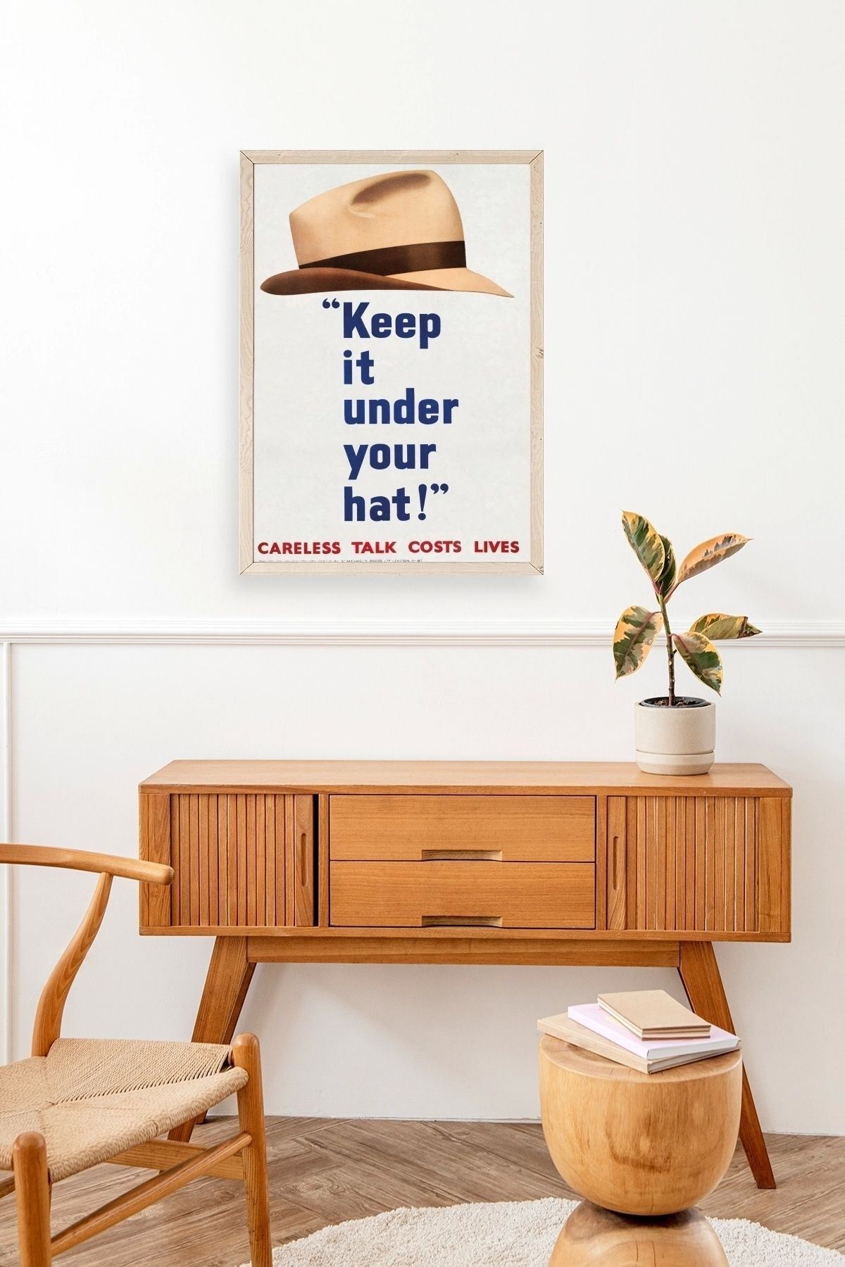 Motto Ahşap Çerçeveli Tablo 50 x 70