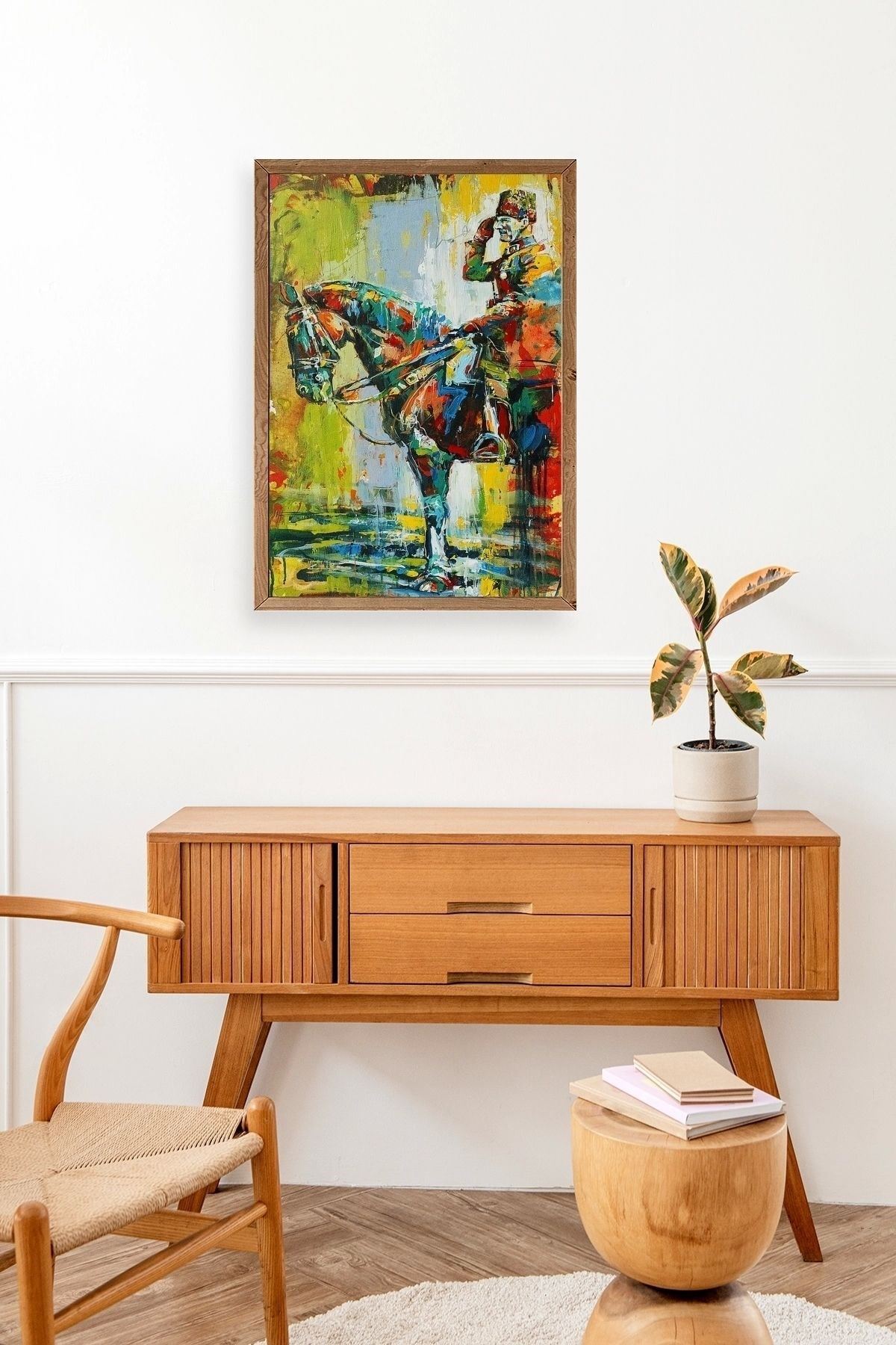 Atatürk Ahşap Çerçeveli Tablo 30 x 42