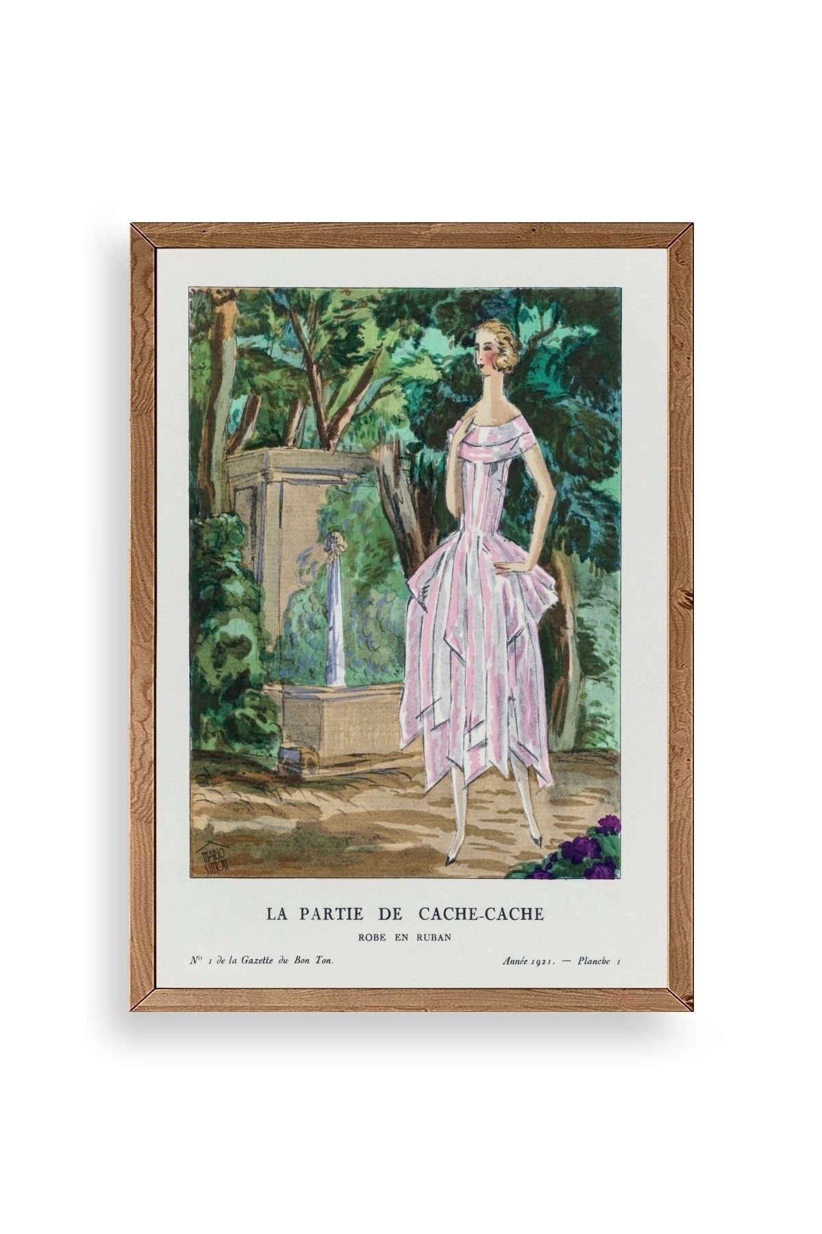 Bon Ton Gazetesi Ahşap Çerçeveli Tablo 30 x 42