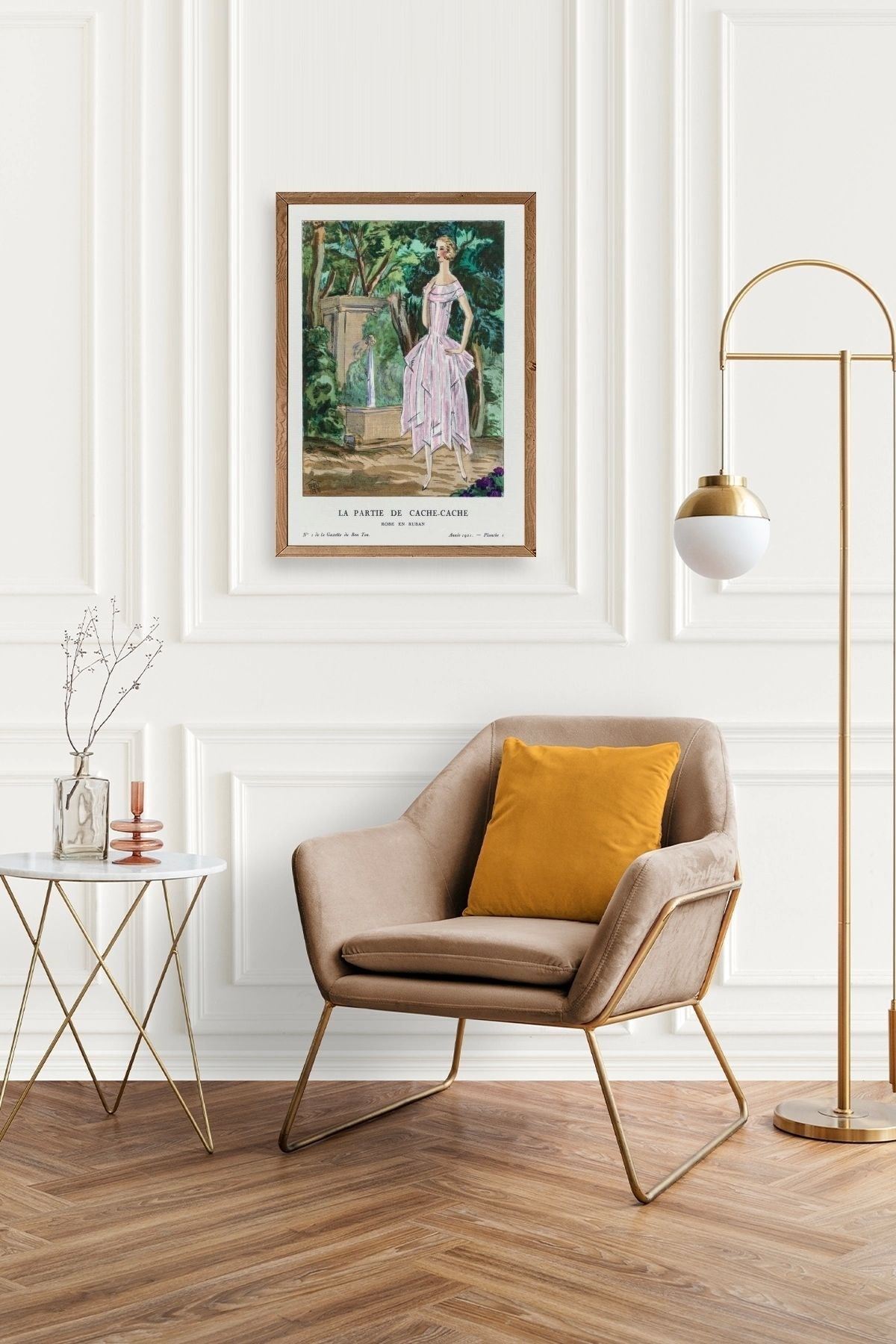 Bon Ton Gazetesi Ahşap Çerçeveli Tablo 30 x 42