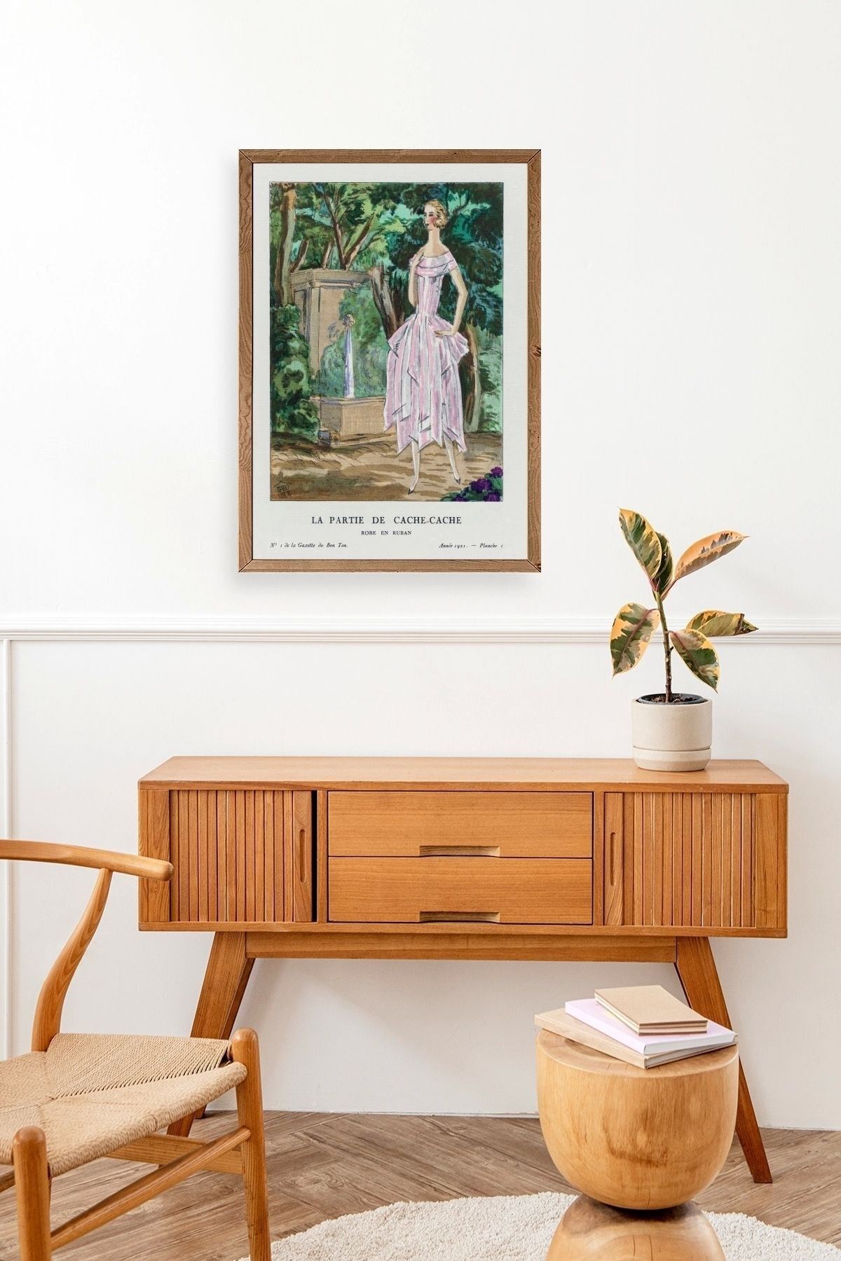 Bon Ton Gazetesi Ahşap Çerçeveli Tablo 23 x 30