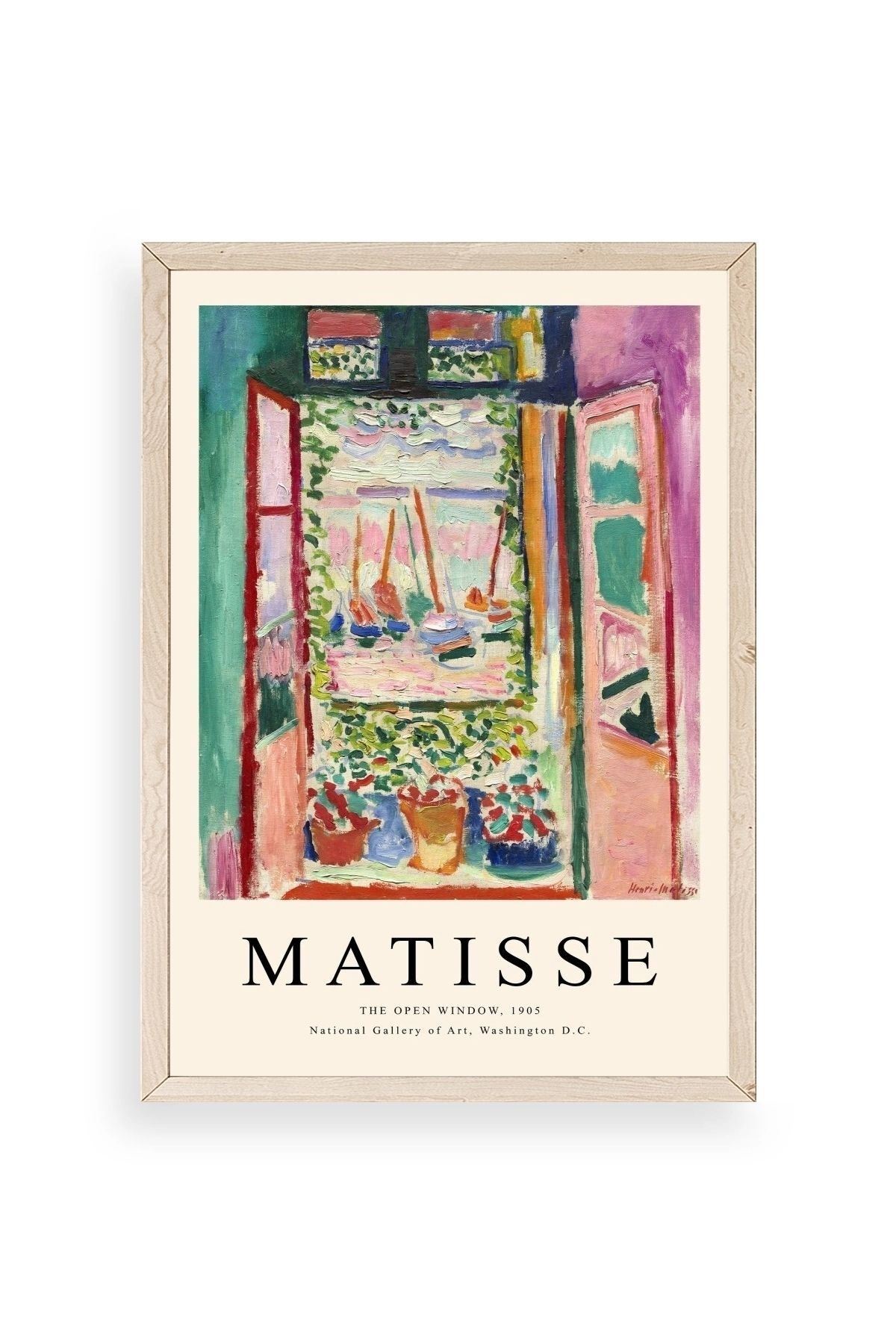 Matisse Ahşap Çerçeveli Tablo 17 x 23