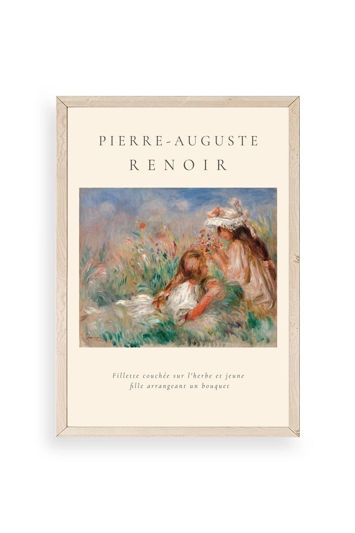 Pierre-Aguste Renoir Ahşap Çerçeveli Tablo 17 x 23