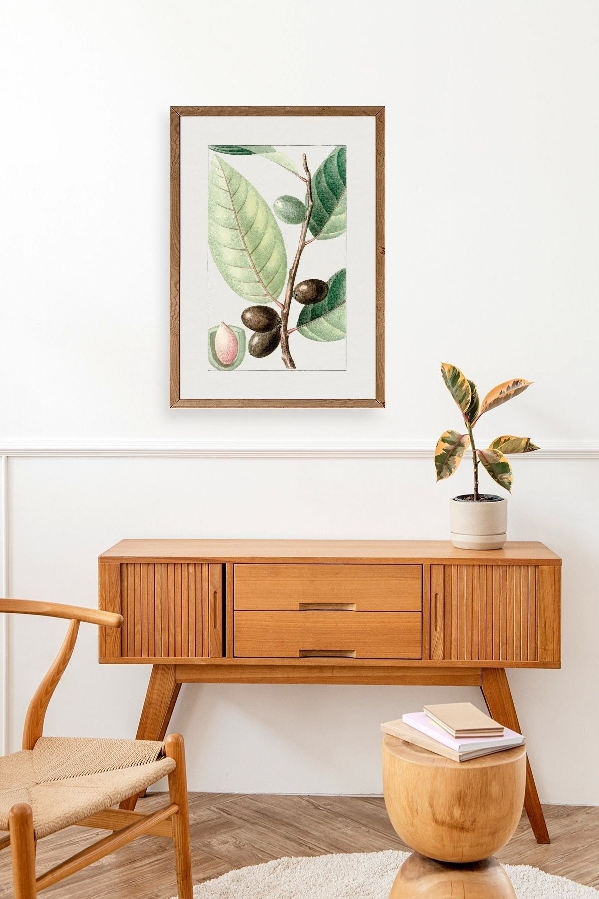 Zeytin Dalı Ahşap Çerçeveli Tablo 23 x 30