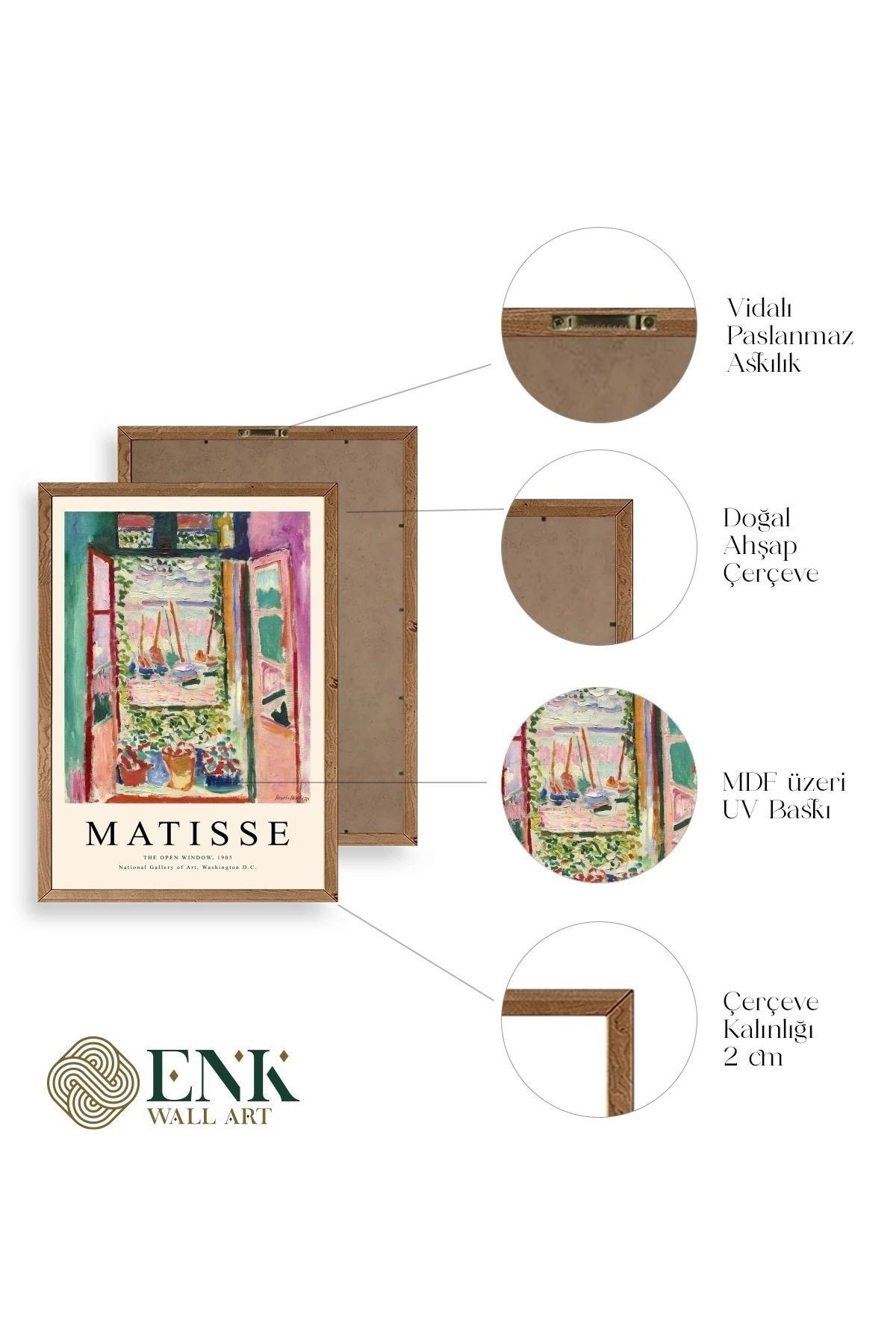 Matisse Ahşap Çerçeveli Tablo 30 x 42