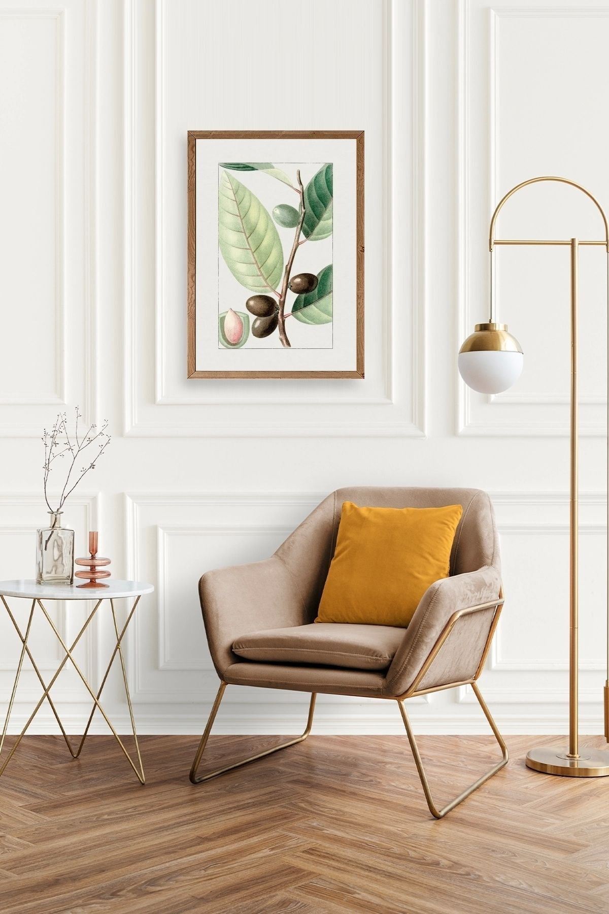 Zeytin Dalı Ahşap Çerçeveli Tablo 17 x 23