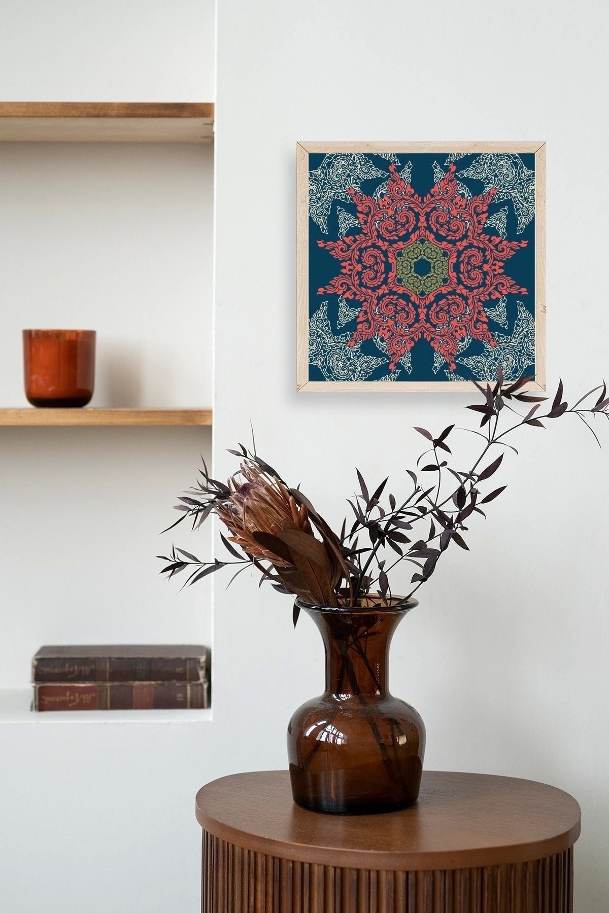 Motif Ahşap Çerçeveli Tablo 50 x 50