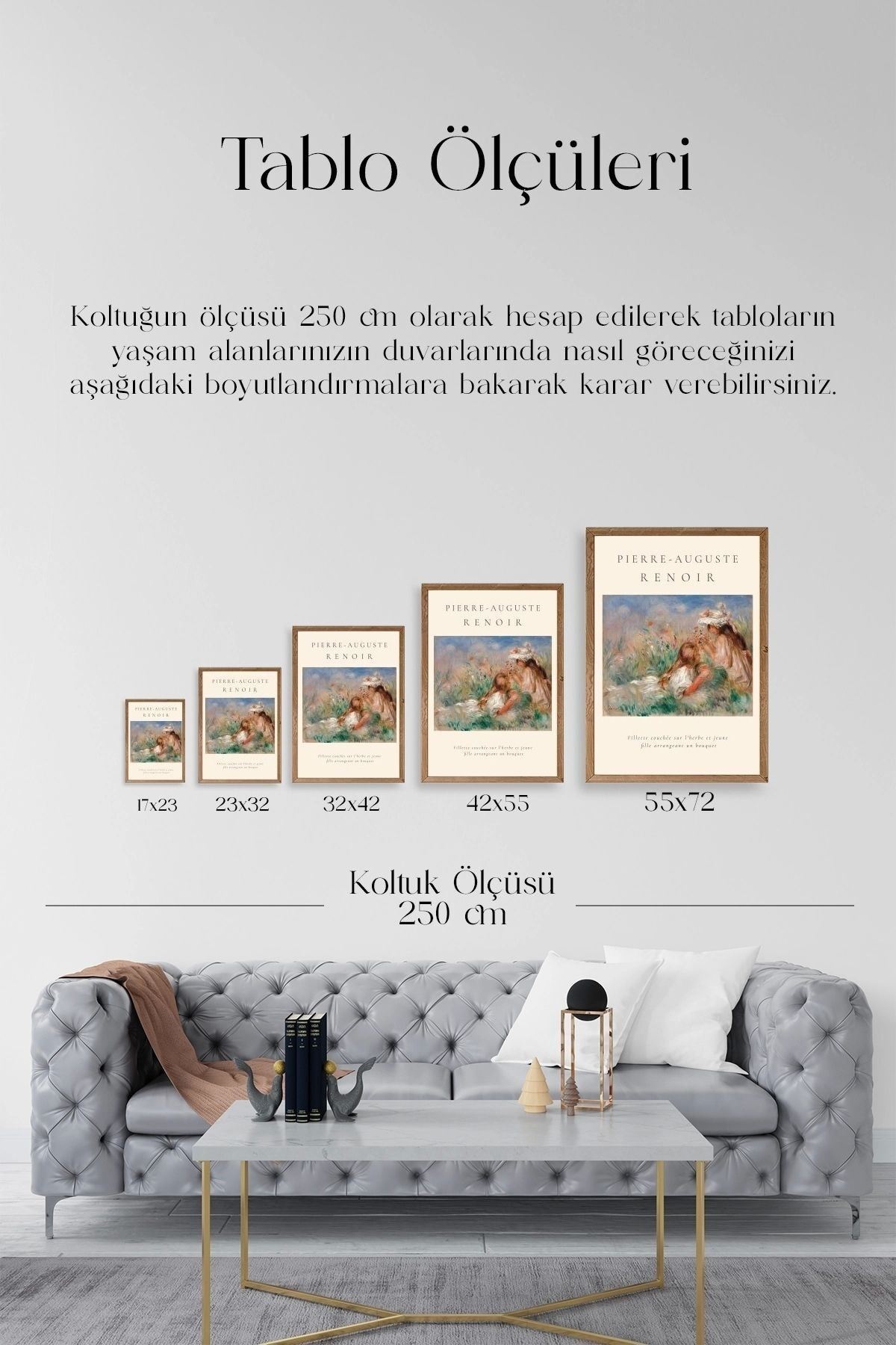 Pierre-Aguste Renoir Ahşap Çerçeveli Tablo 50 x 70