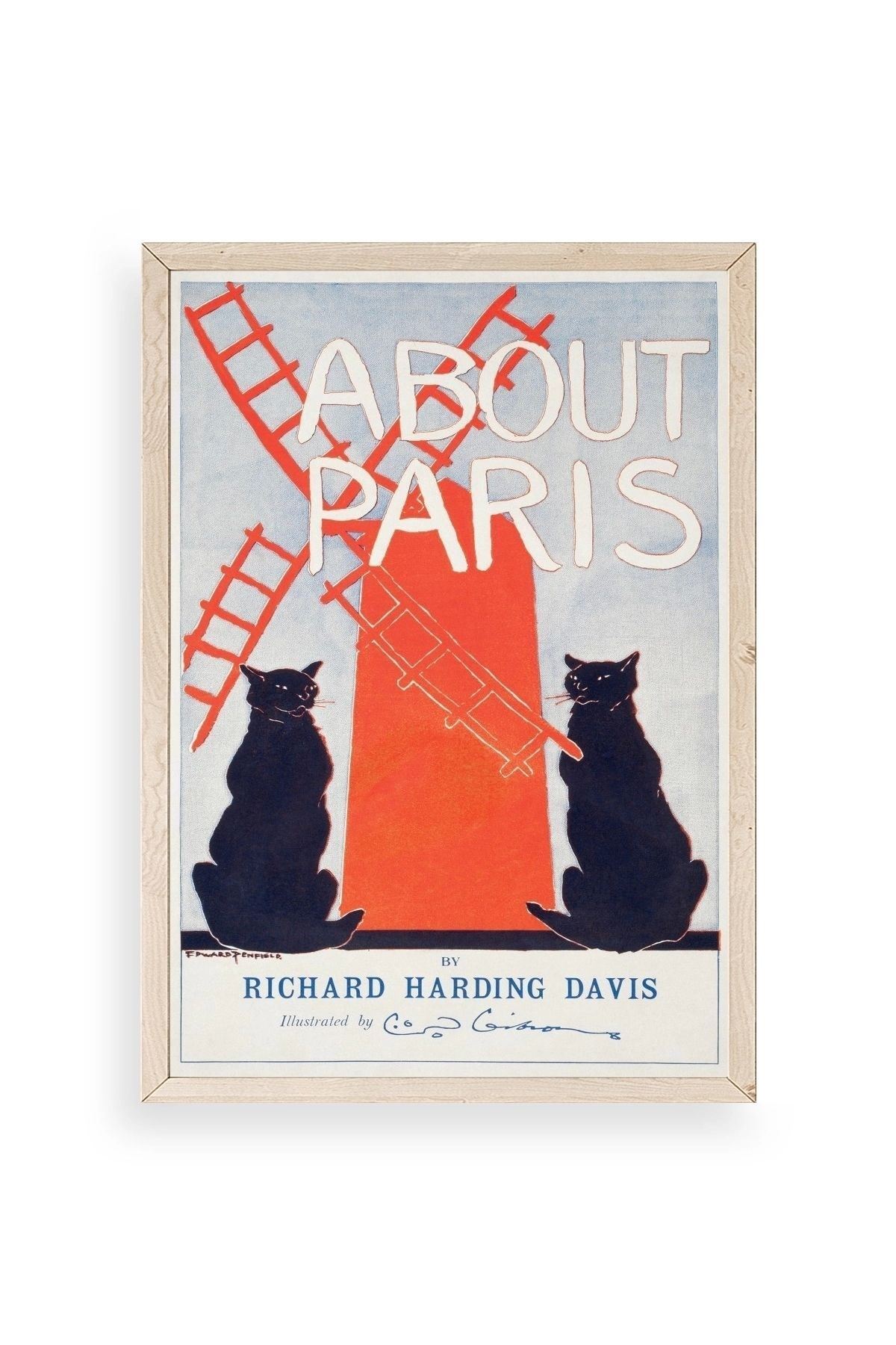 Richard Harding Davis Ahşap Çerçeveli Tablo 17 x 23