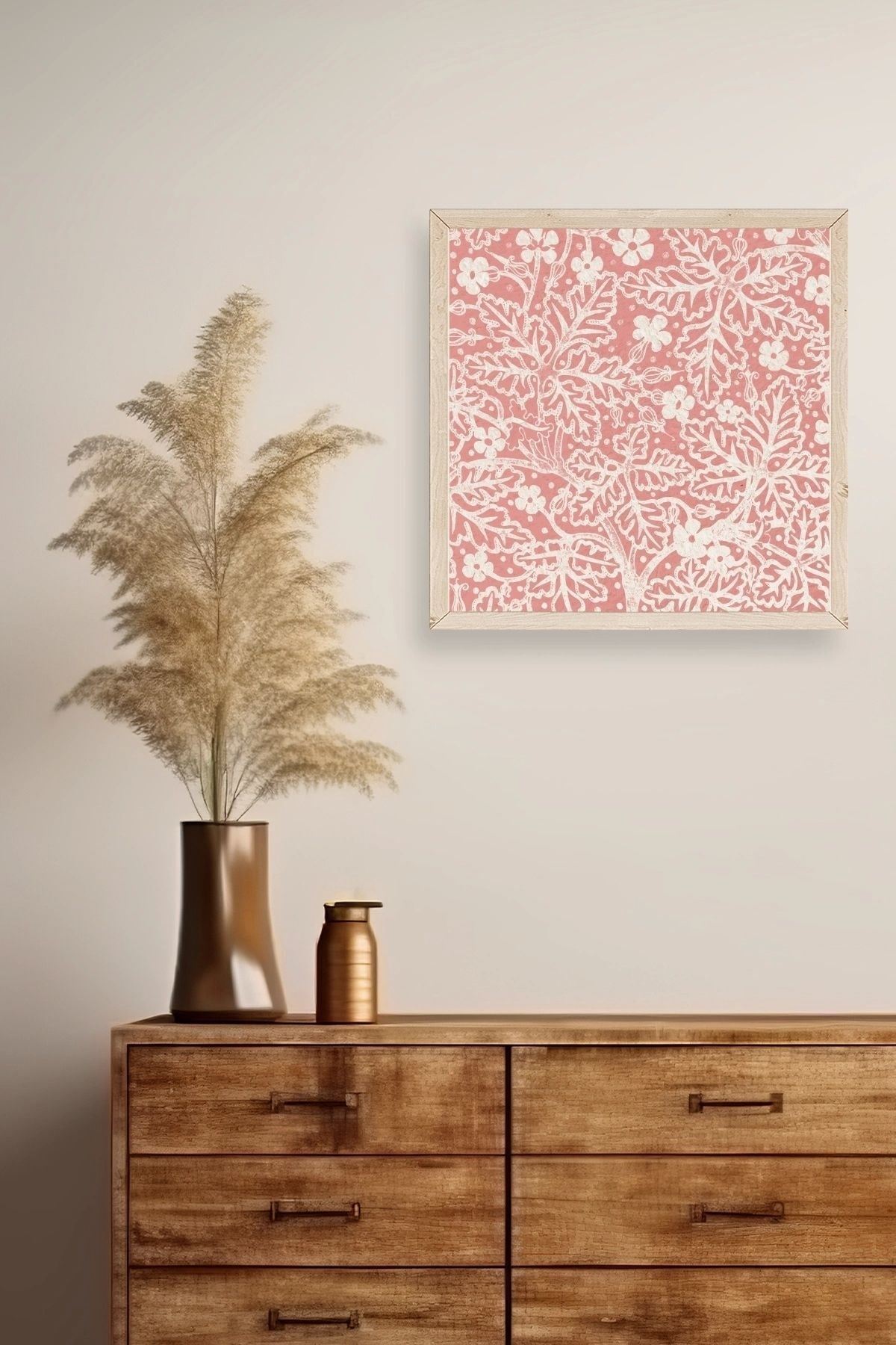 Modern Ahşap Çerçeveli Tablo 23 x 23