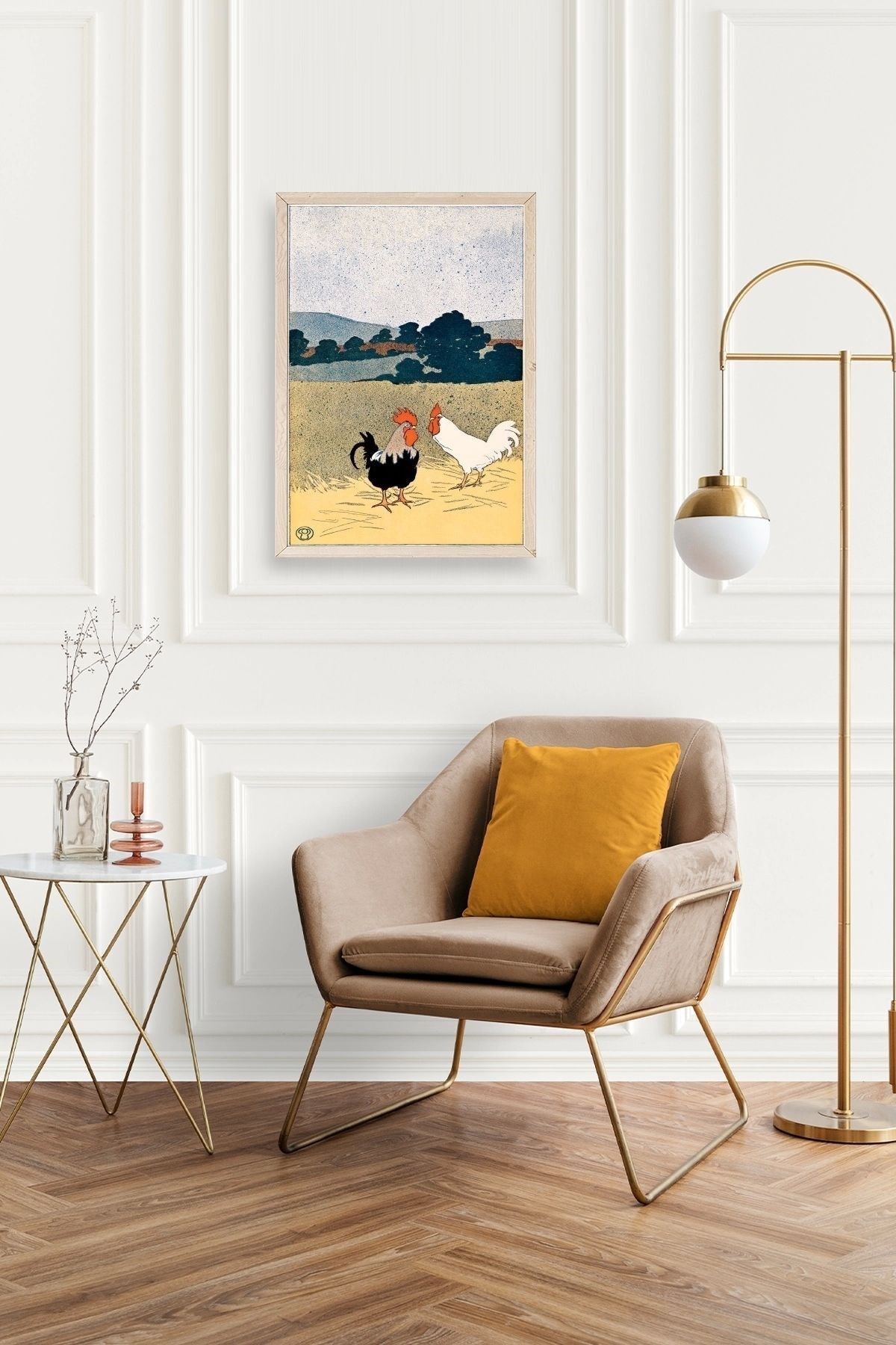 Edward Penfield Ahşap Çerçeveli Tablo 17 x 23