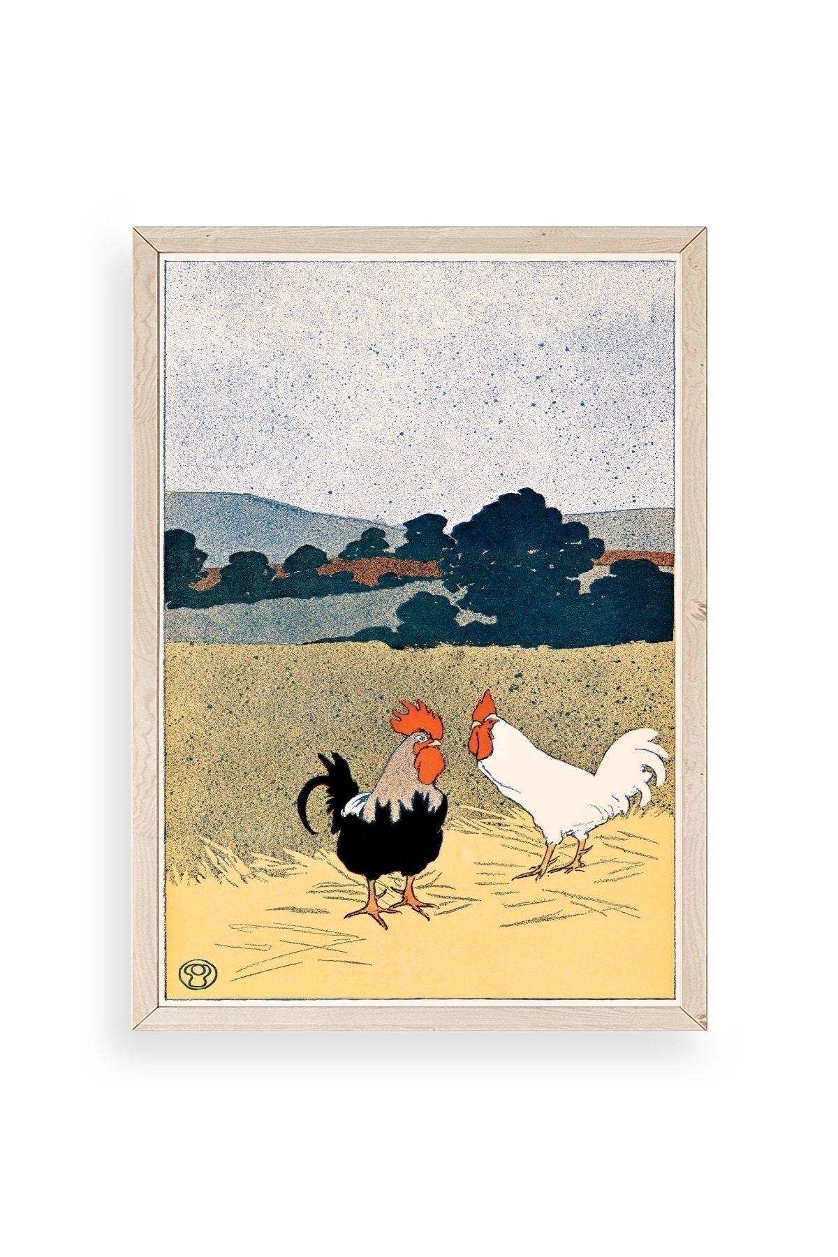 Edward Penfield Ahşap Çerçeveli Tablo 50 x 70