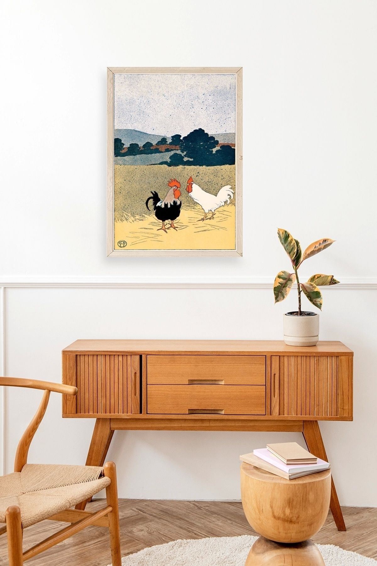 Edward Penfield Ahşap Çerçeveli Tablo 50 x 70