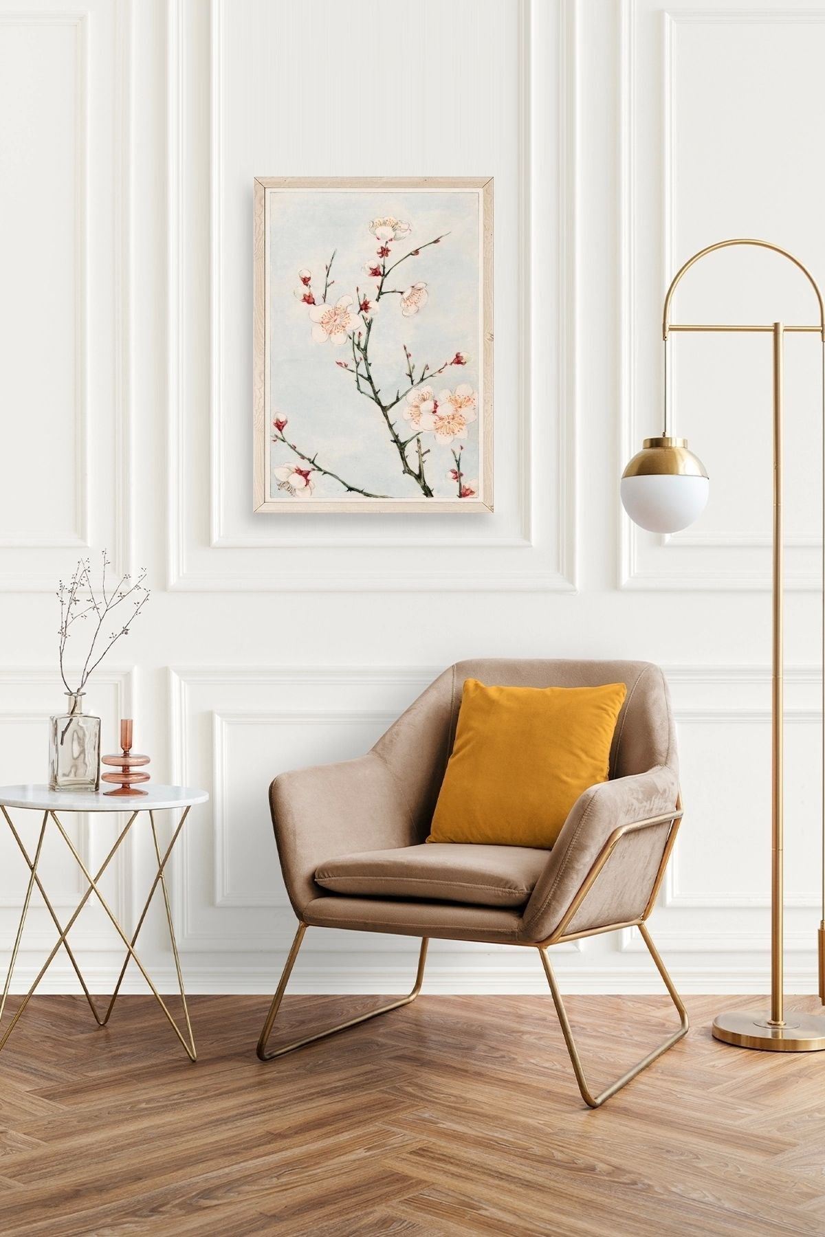 Cherry Blossom Ahşap Çerçeveli Tablo 50 x 70