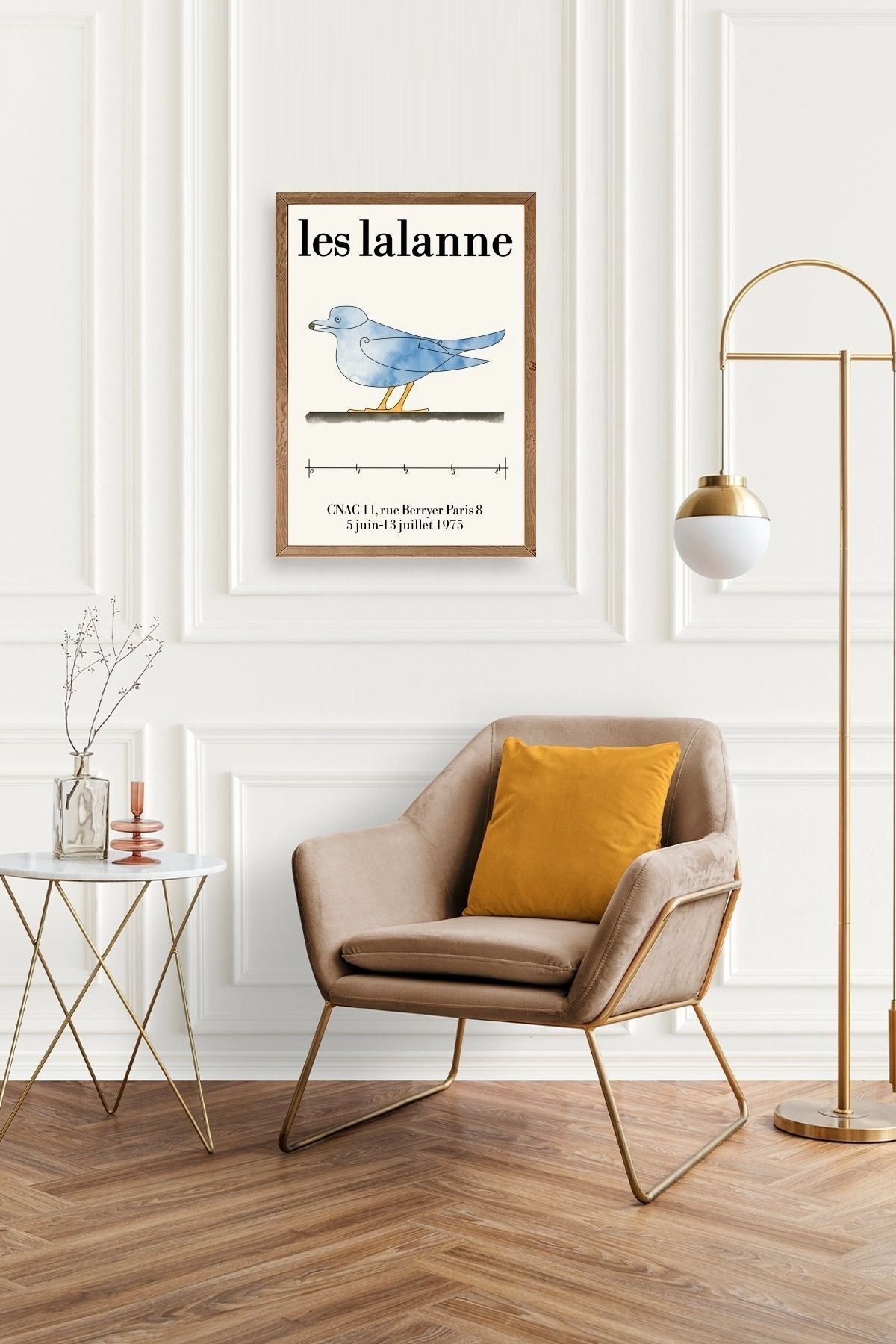 Les Lalanne Ahşap Çerçeveli Tablo 50 x 70