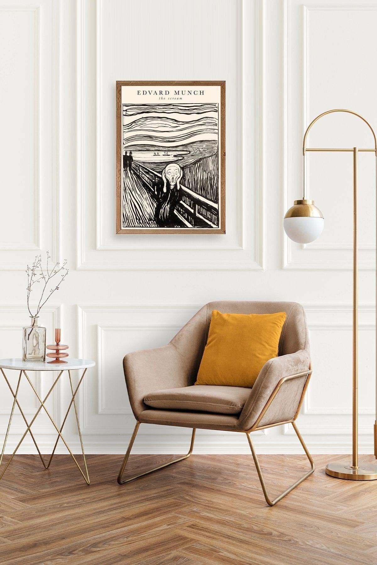 Çığlık Ahşap Çerçeveli Tablo 23 x 30