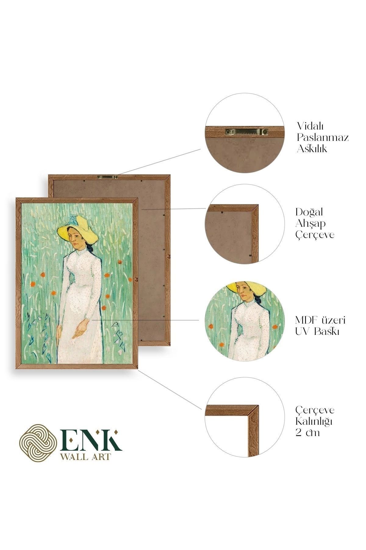 Van Gogh Ahşap Çerçeveli Tablo 30 x 42