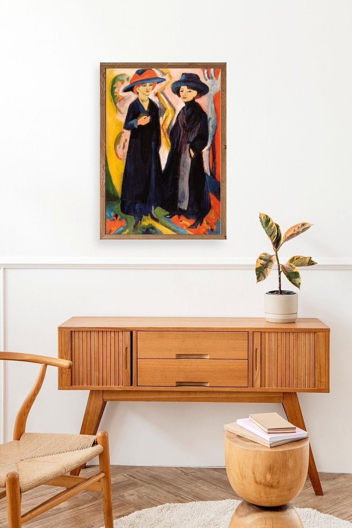 Ernst Ludwig Ahşap Çerçeveli Tablo 50 x 70