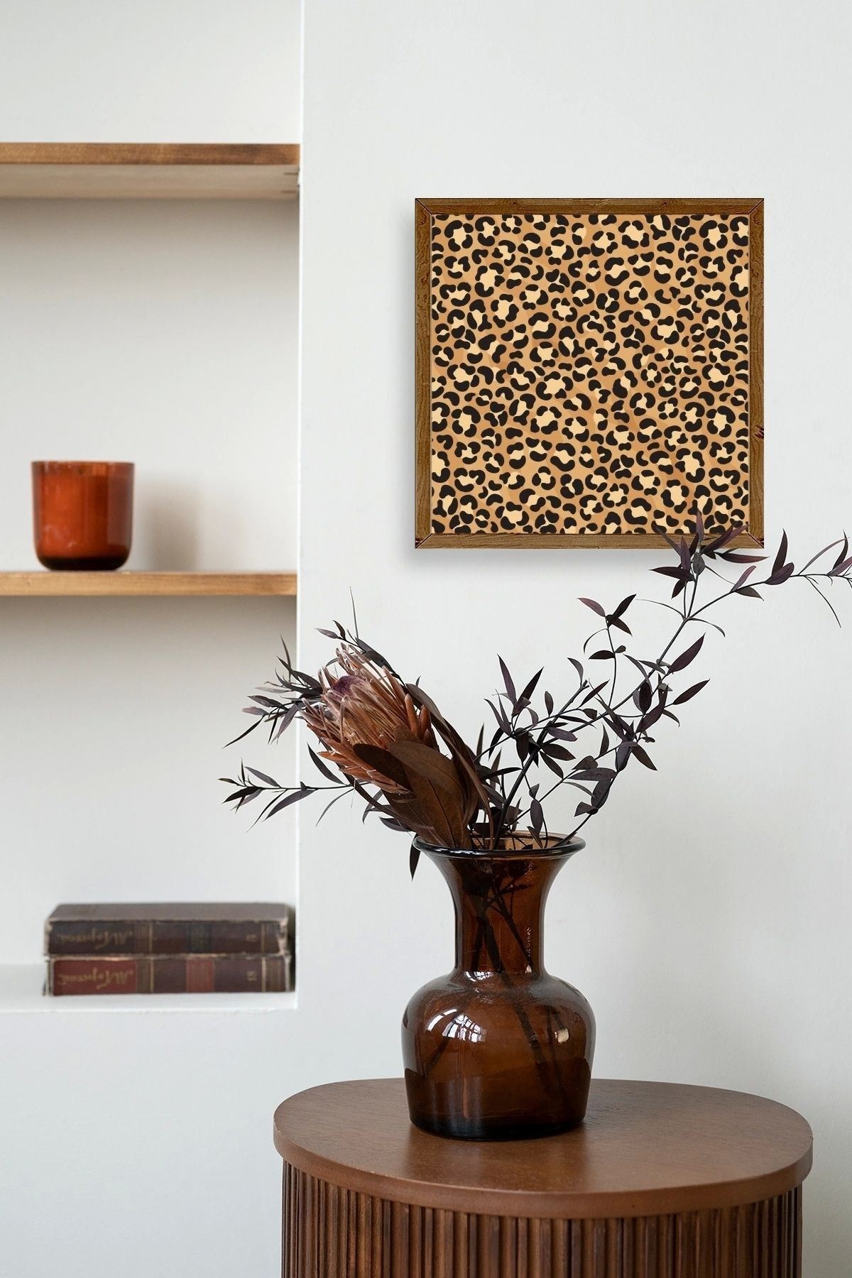 Desen Ahşap Çerçeveli Tablo 23 x 23