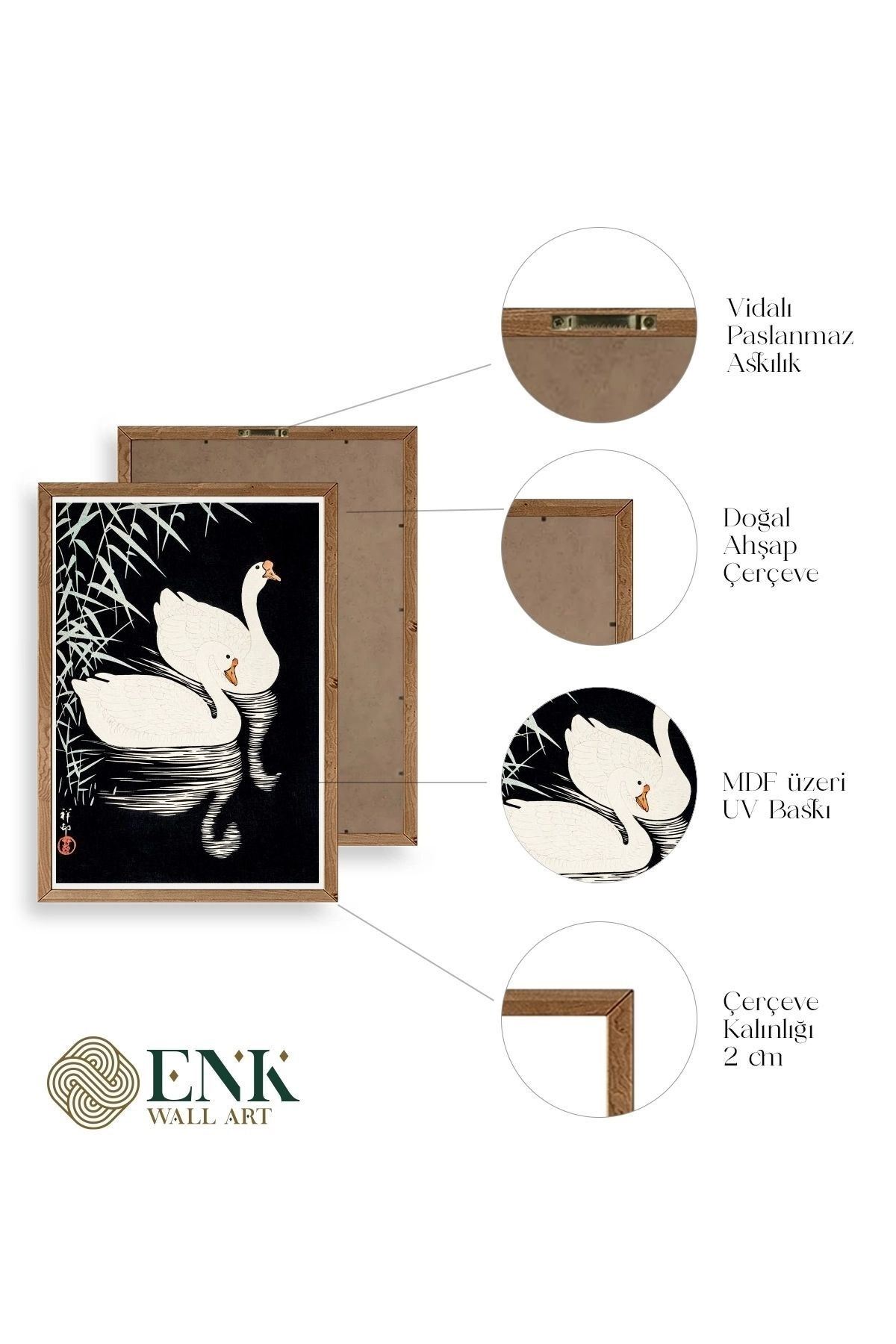 Sepia Herbes Ahşap Çerçeveli Tablo 23 x 30