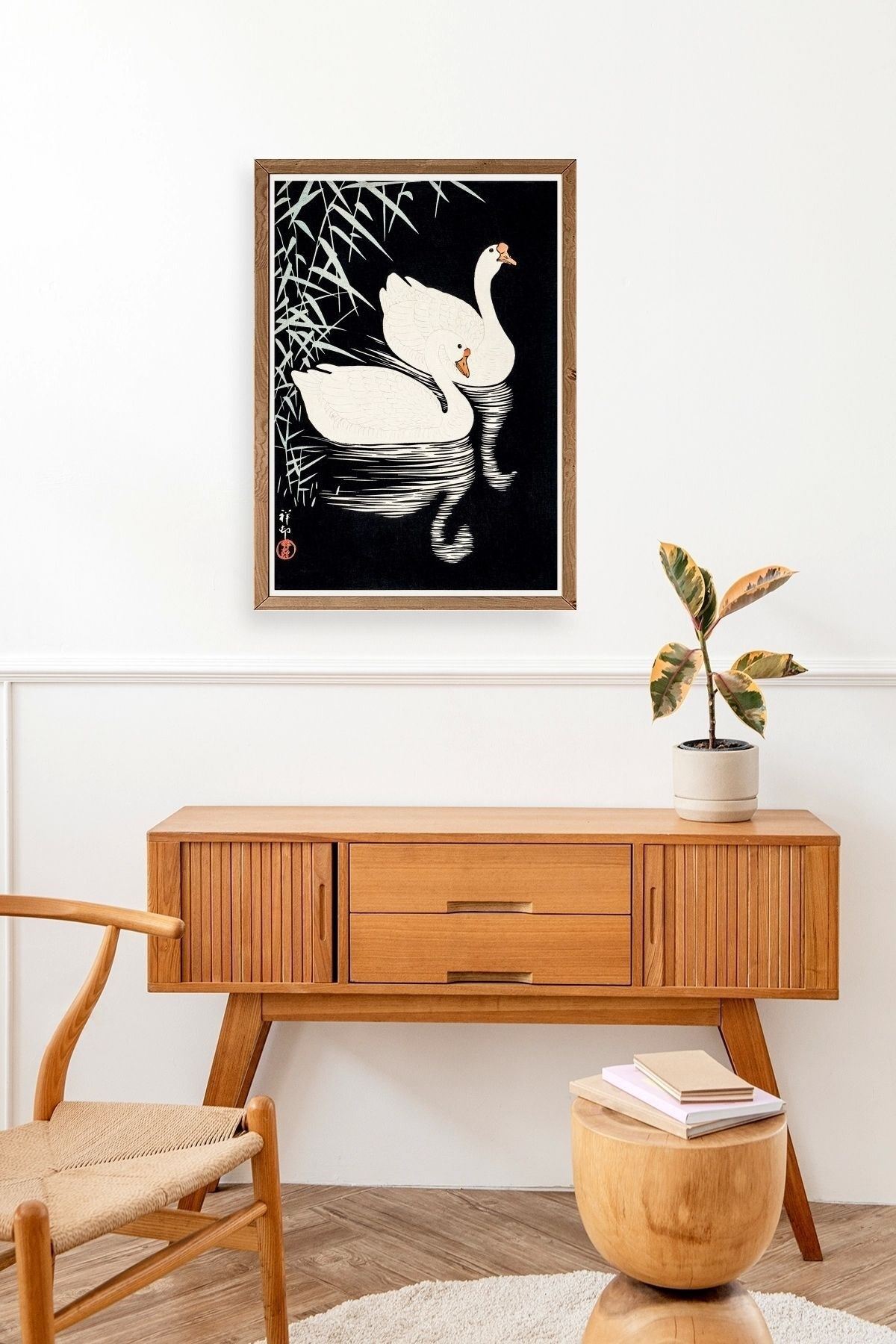 Sepia Herbes Ahşap Çerçeveli Tablo 50 x 70