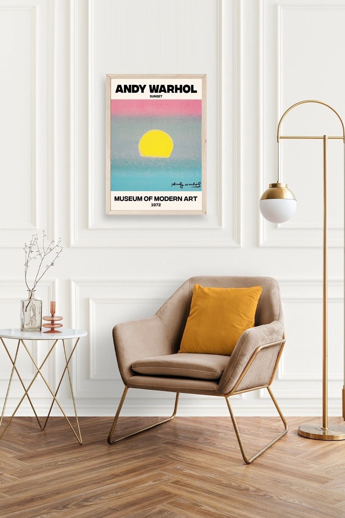 Andy Warhol Ahşap Çerçeveli Tablo 50 x 70