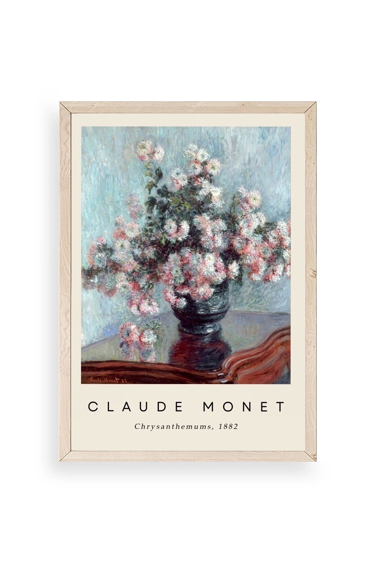 Claude Monet Ahşap Çerçeveli Tablo 17 x 23